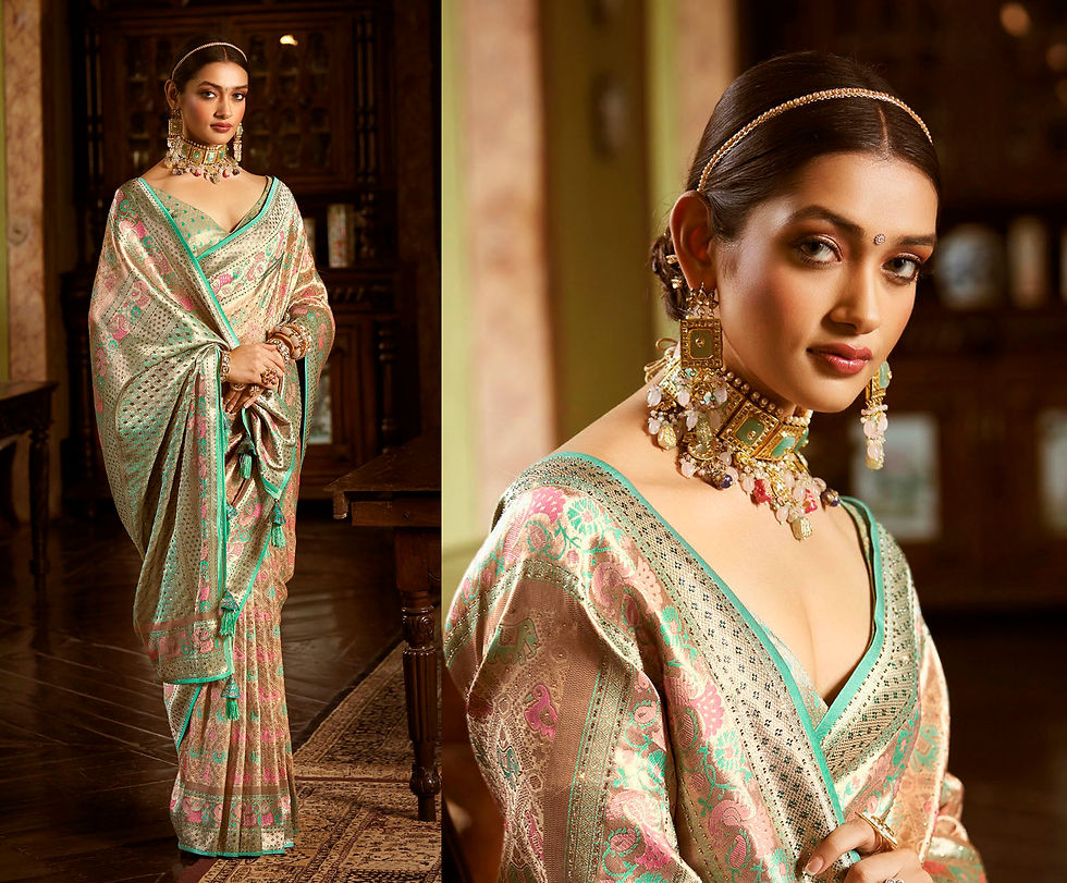 Thumbnail: Bridal Kanjivaram Silk Saree, Latest Kanjivaram Silk Saree, Traditional Kanjivarm Saree, Designer Kanjivaram Silk Saree