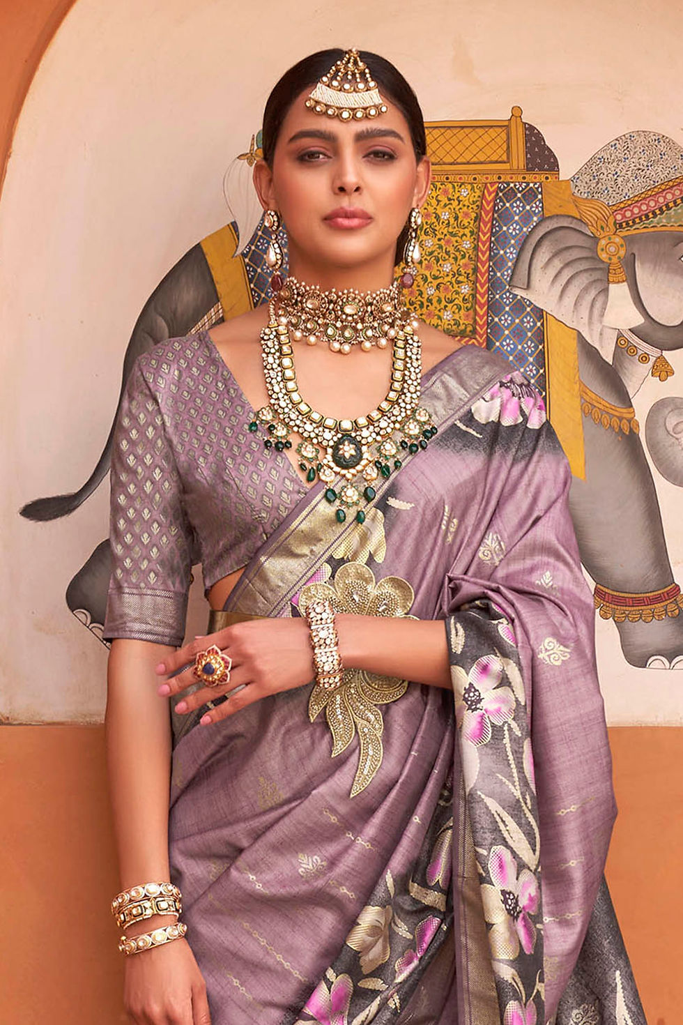 Thumbnail: Bridal Sarees, Party Wear, Bollywood, Kanjivaram Saree, Net, Lehenga, Printed, Half Sarees, Chikankari, Bandhani, Georgette,