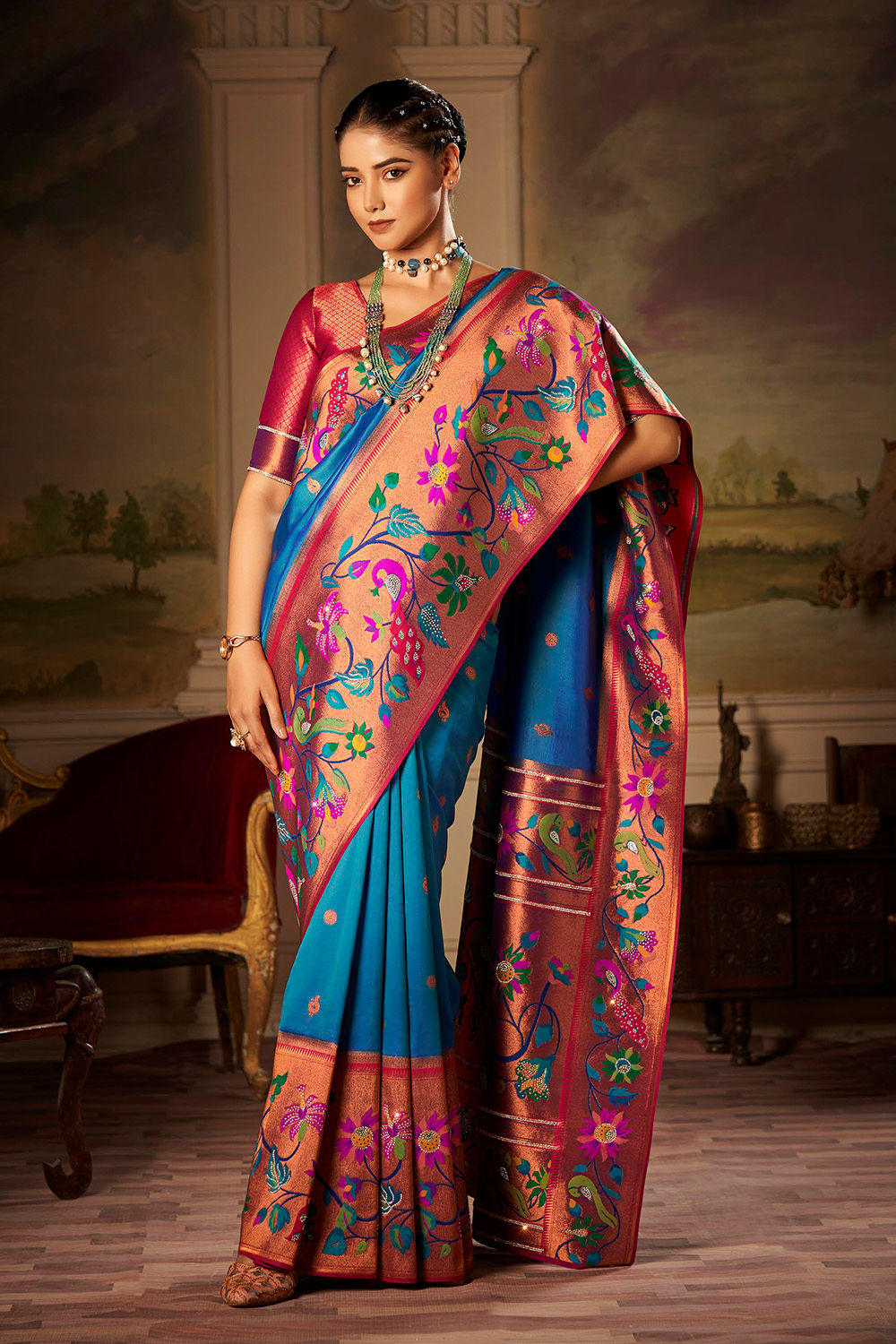 Bridal Sarees, Party Wear, Bollywood, Kanjivaram Saree, Net, Lehenga, Printed, Half Sarees, Chikankari, Bandhani, Georgette,