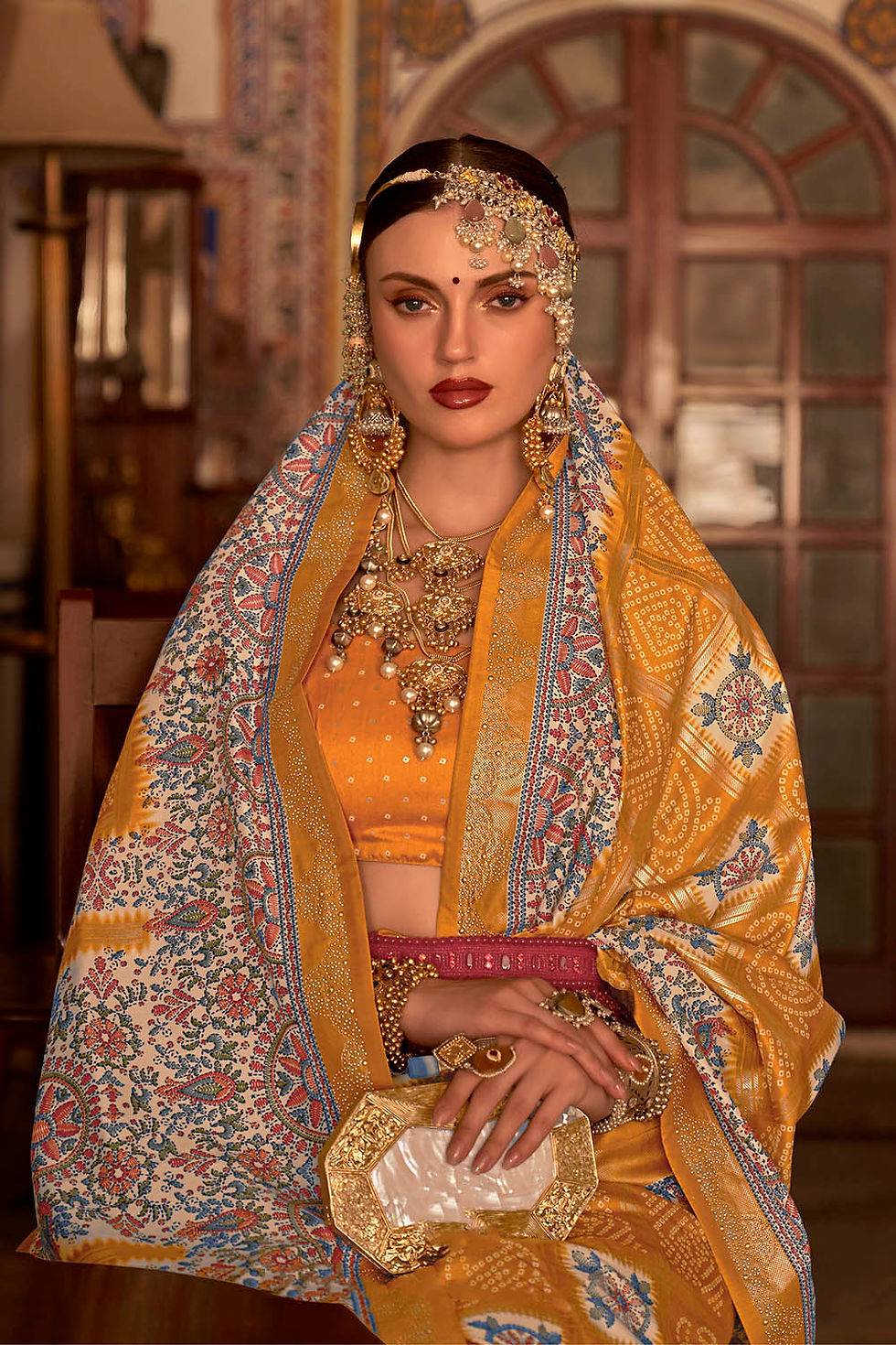 Thumbnail: Bridal Sarees, Party Wear, Bollywood, Kanjivaram Saree, Net, Lehenga, Printed, Half Sarees, Chikankari, Bandhani, Georgette,