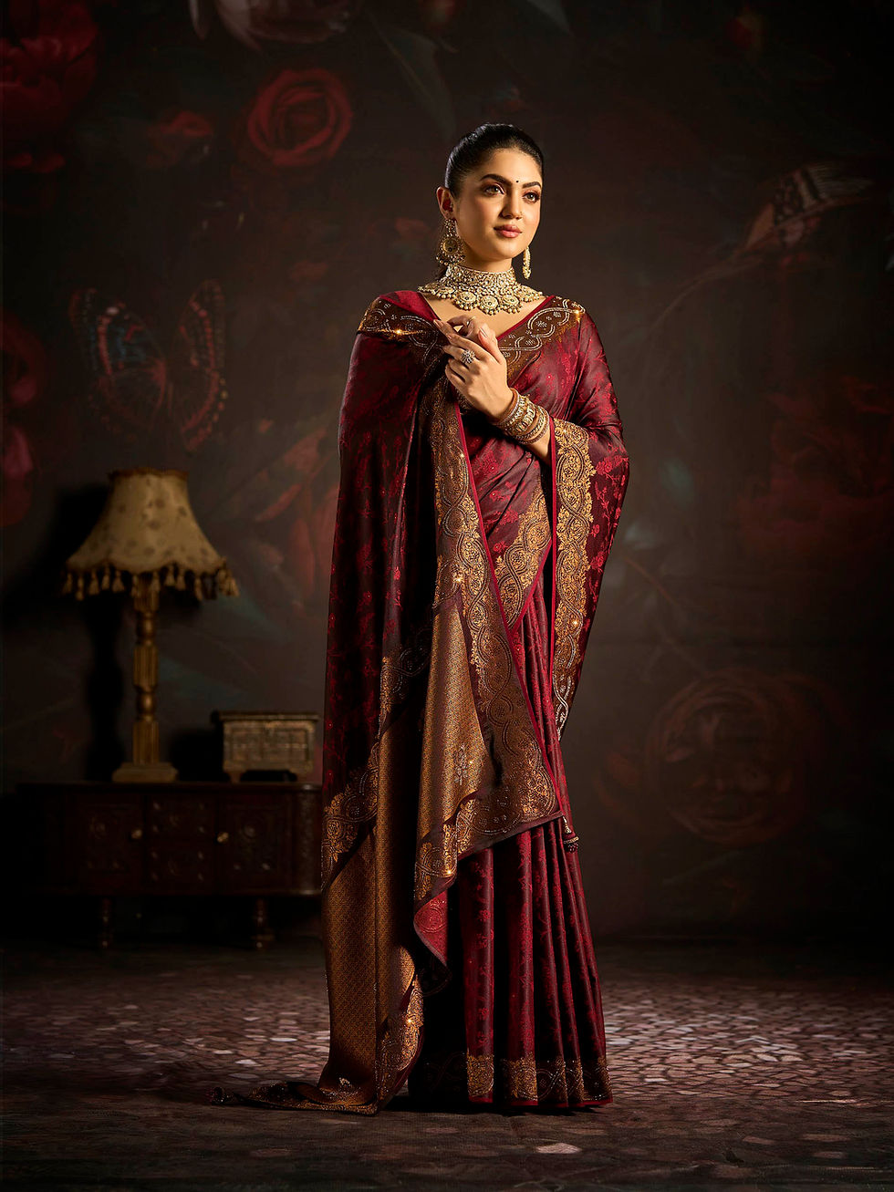 Thumbnail: Latest Designer Saree for Women, Paithani Saree, Linen Saree, Kashmiri Sarees, Saree Blouse, Sarees for Indian Weddings, Red