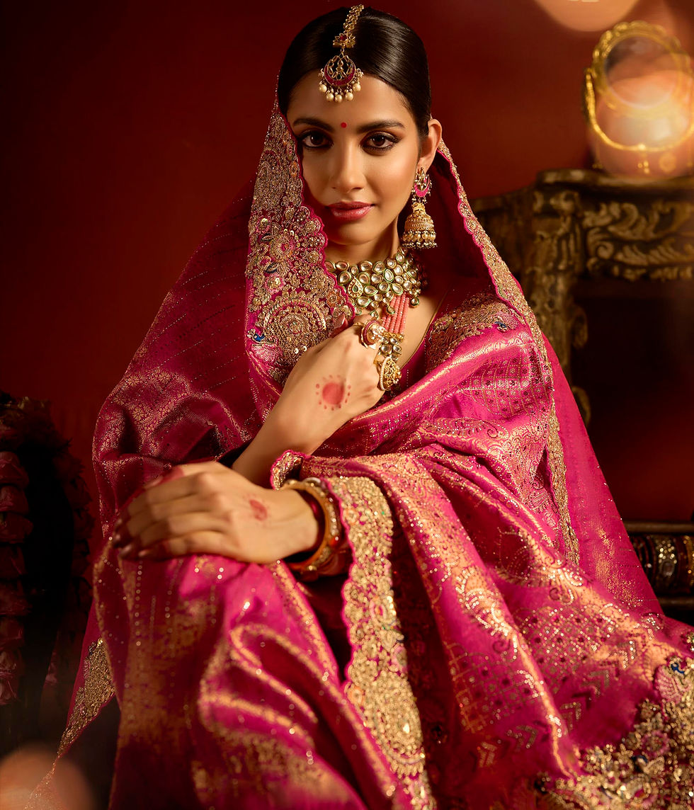 Pink Sari, Bridal Sarees, Party Wear, Banarasi Saree, Net, Lehenga, Printed, Half Sarees, Chikankari, Bandhani, Georgette,