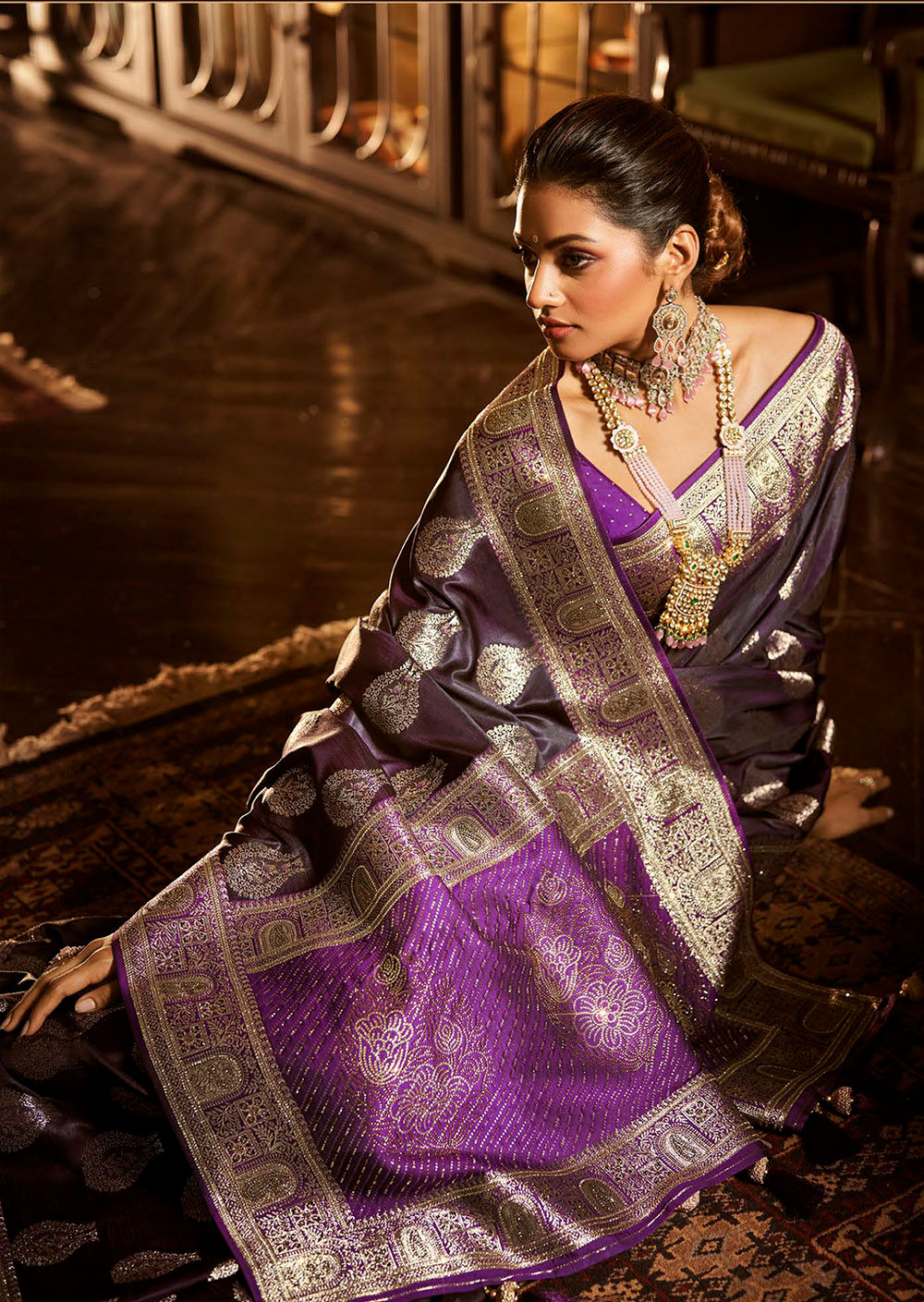 Bridal Sarees, Party Wear, Bollywood, Kanjivaram Saree, Net, Lehenga, Printed, Half Sarees, Chikankari, Bandhani, Georgette,