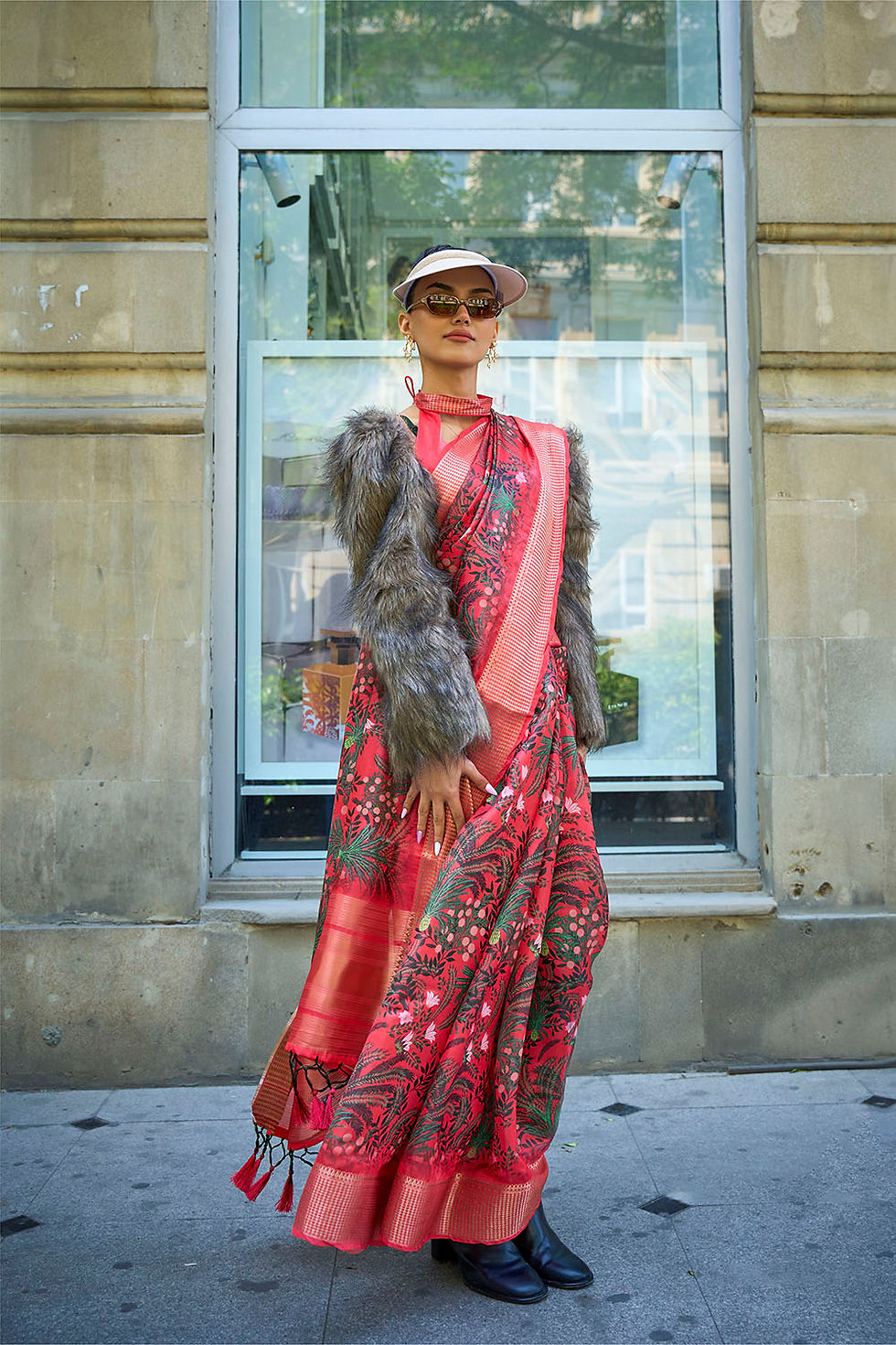 Thumbnail: Bridal Sarees, Party Wear, Bollywood, Kanjivaram Saree, Net, Lehenga, Printed, Half Sarees, Chikankari, Bandhani, Georgette,