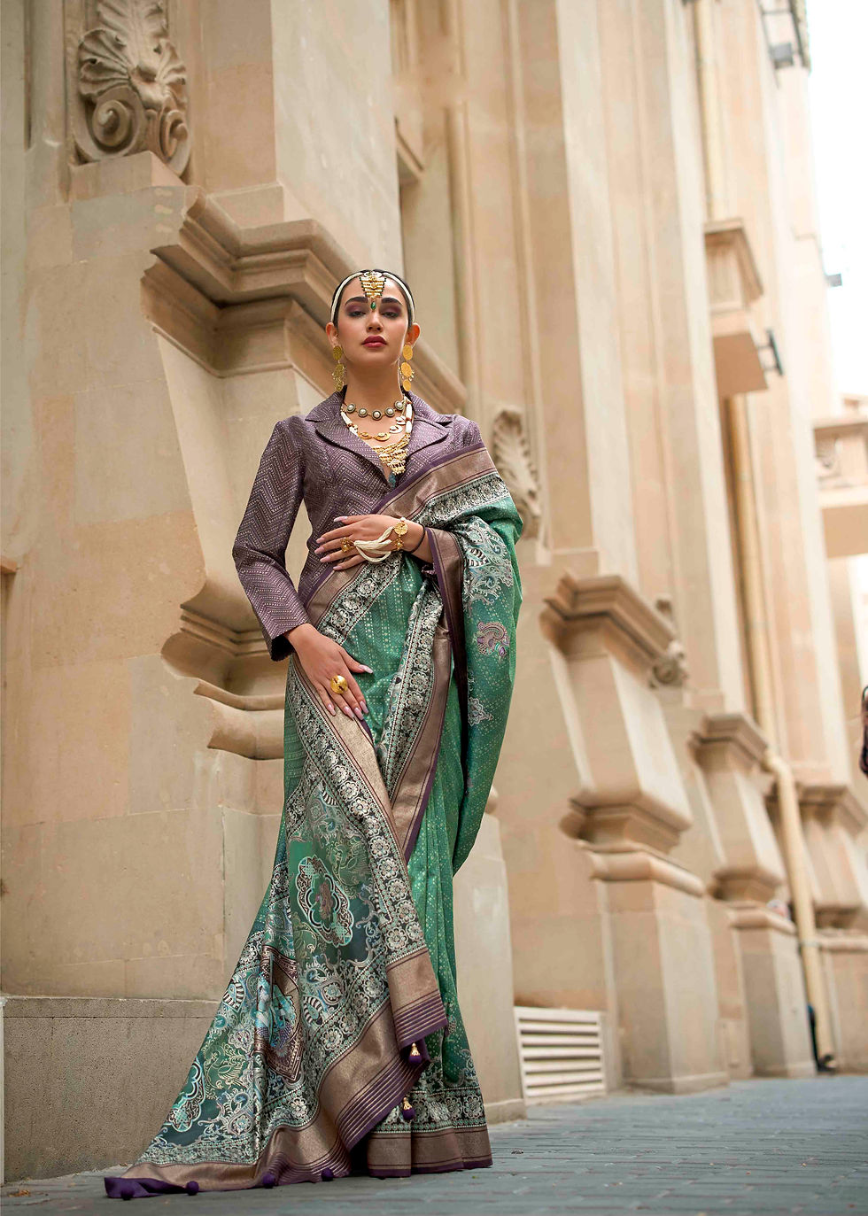 Thumbnail: Bridal Sarees, Party Wear, Bollywood, Kanjivaram Saree, Net, Lehenga, Printed, Half Sarees, Chikankari, Bandhani, Georgette,