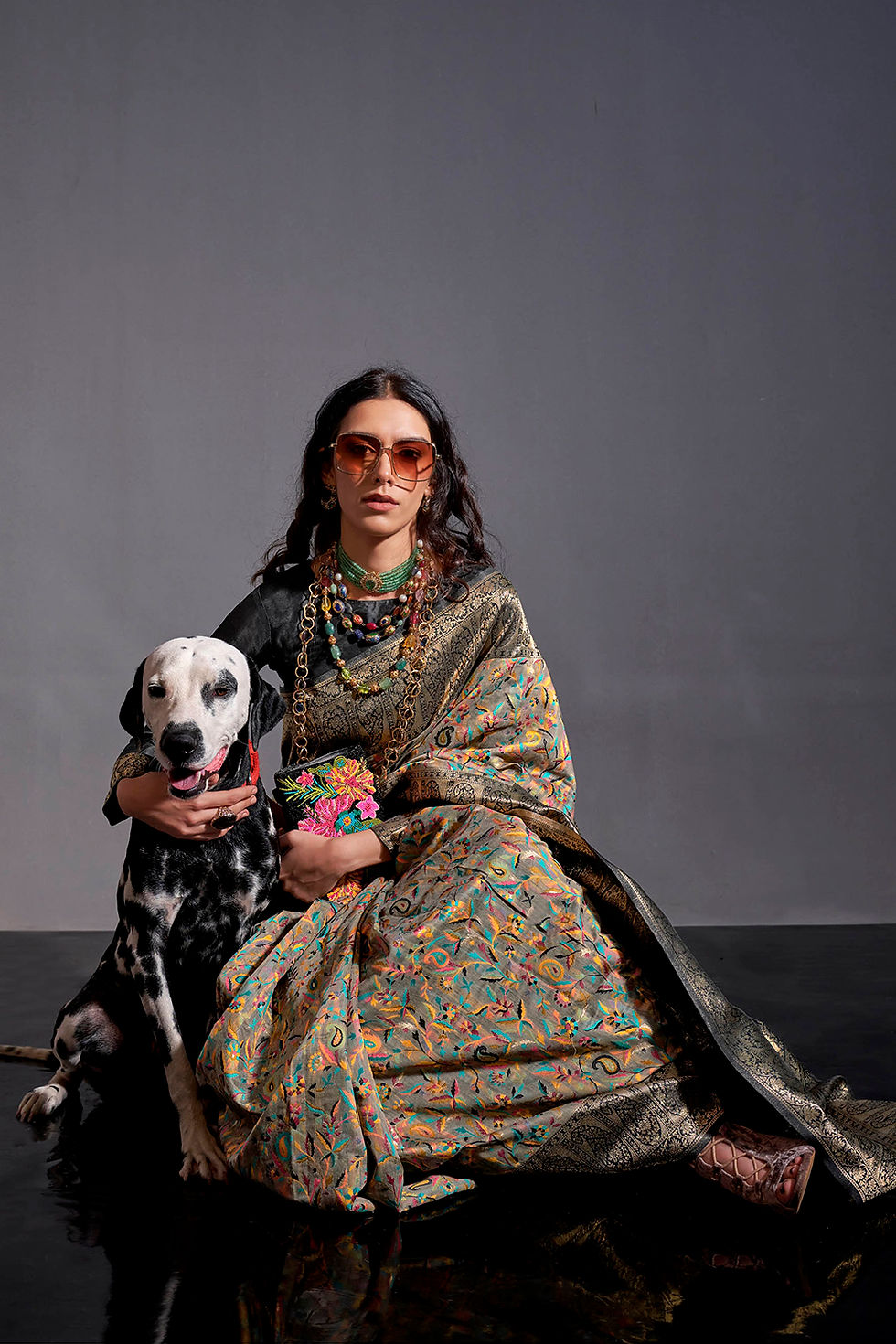 Green Woven Kashmiri Saree with Kanjivwwaram Border for Wedding Reception, Paithani Saree Blouse, Latest Saree, Designer Sari