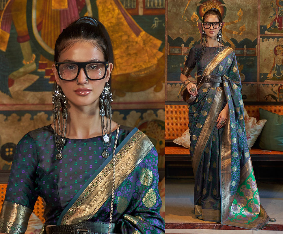 Thumbnail: Bridal Sarees, Party Wear, Bollywood, Kanjivaram Saree, Net, Lehenga, Printed, Half Sarees, Chikankari, Bandhani, Georgette,