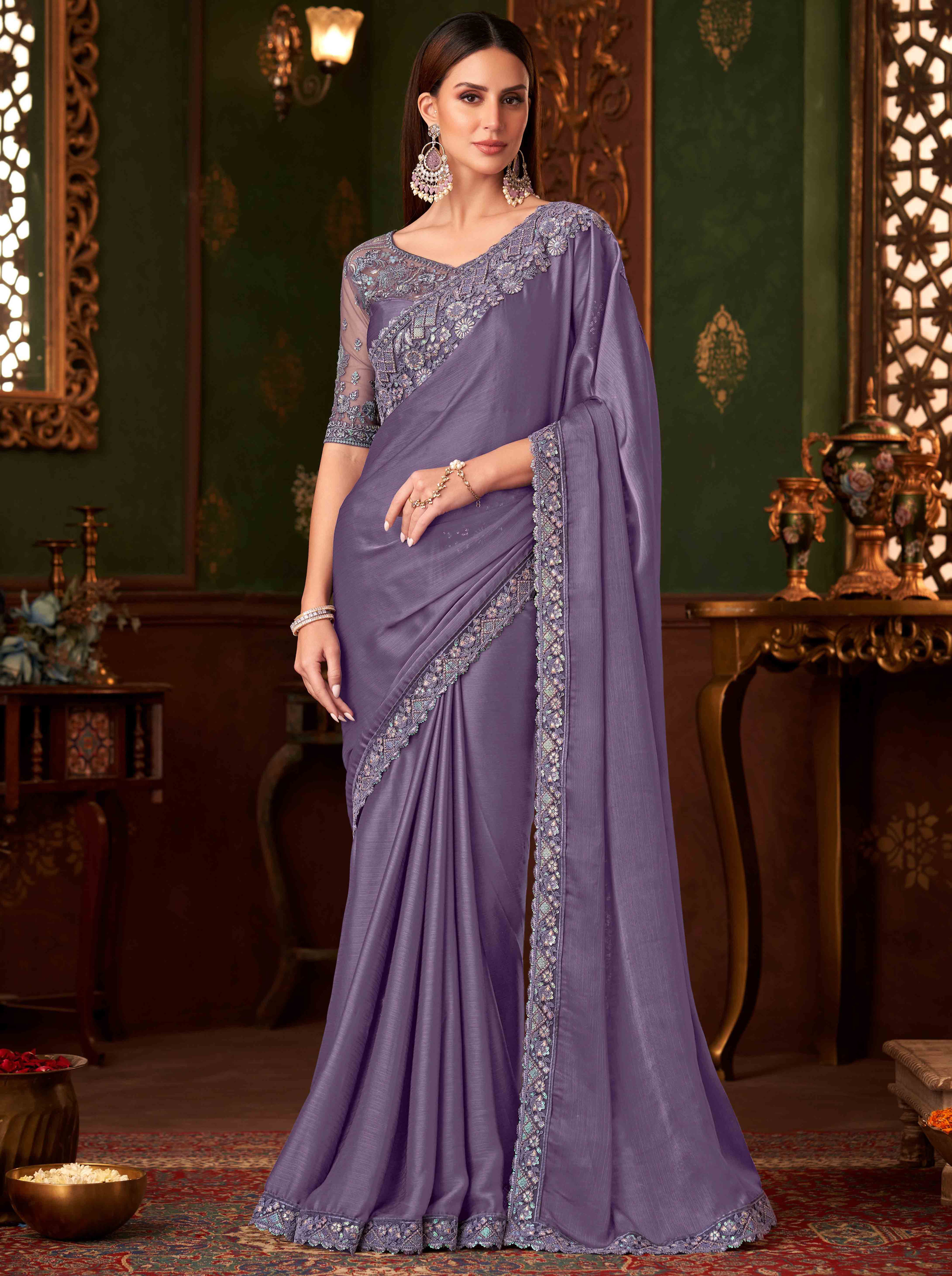 Bridal Sarees, Party Wear, Bollywood, Kanjivaram Saree, Net, Lehenga, Printed, Half Sarees, Chikankari, Bandhani, Georgette,