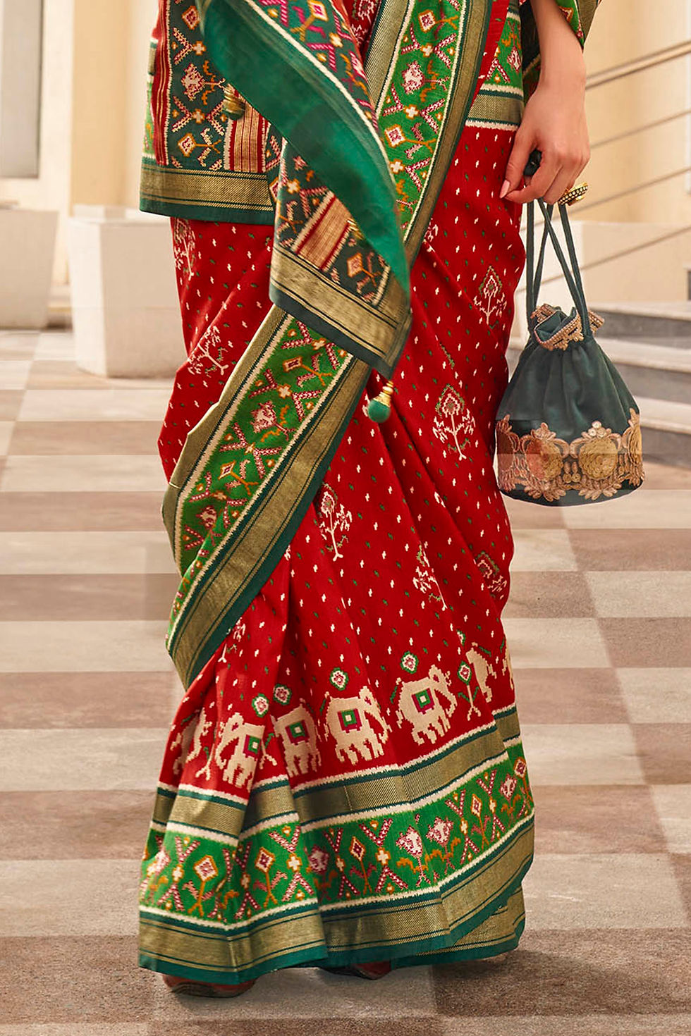 Thumbnail: Latest Designer Saree for Women, Paithani Saree, Linen Saree, Kashmiri Sarees, Saree Blouse, Sarees for Indian Weddings, Red