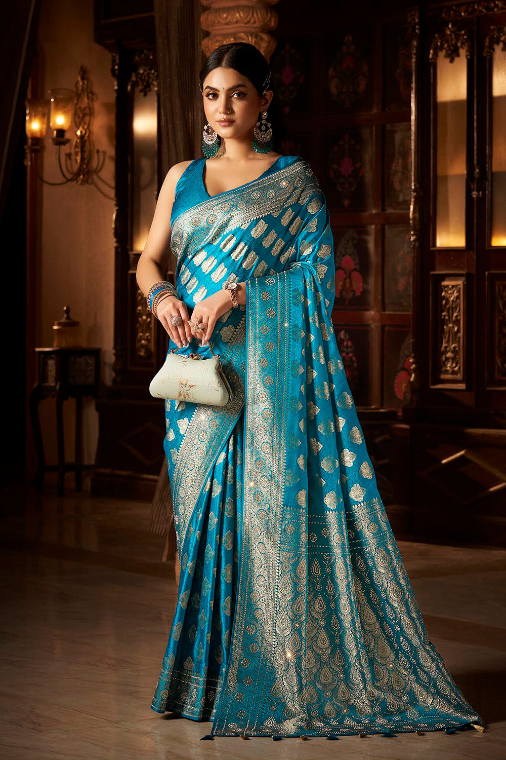 Bridal Sarees, Party Wear, Bollyood, Kanjivaram Saree, Net, Lehenga, Printed, Half Sarees, Chikankari, Bandhani, Georgette,