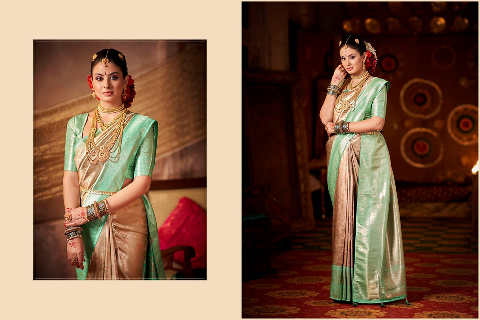 Thumbnail: Bridal Sarees, Party Wear, Bollywood, Kanjivaram Saree, Net, Lehenga, Printed, Half Sarees, Chikankari, Bandhani, Georgette,