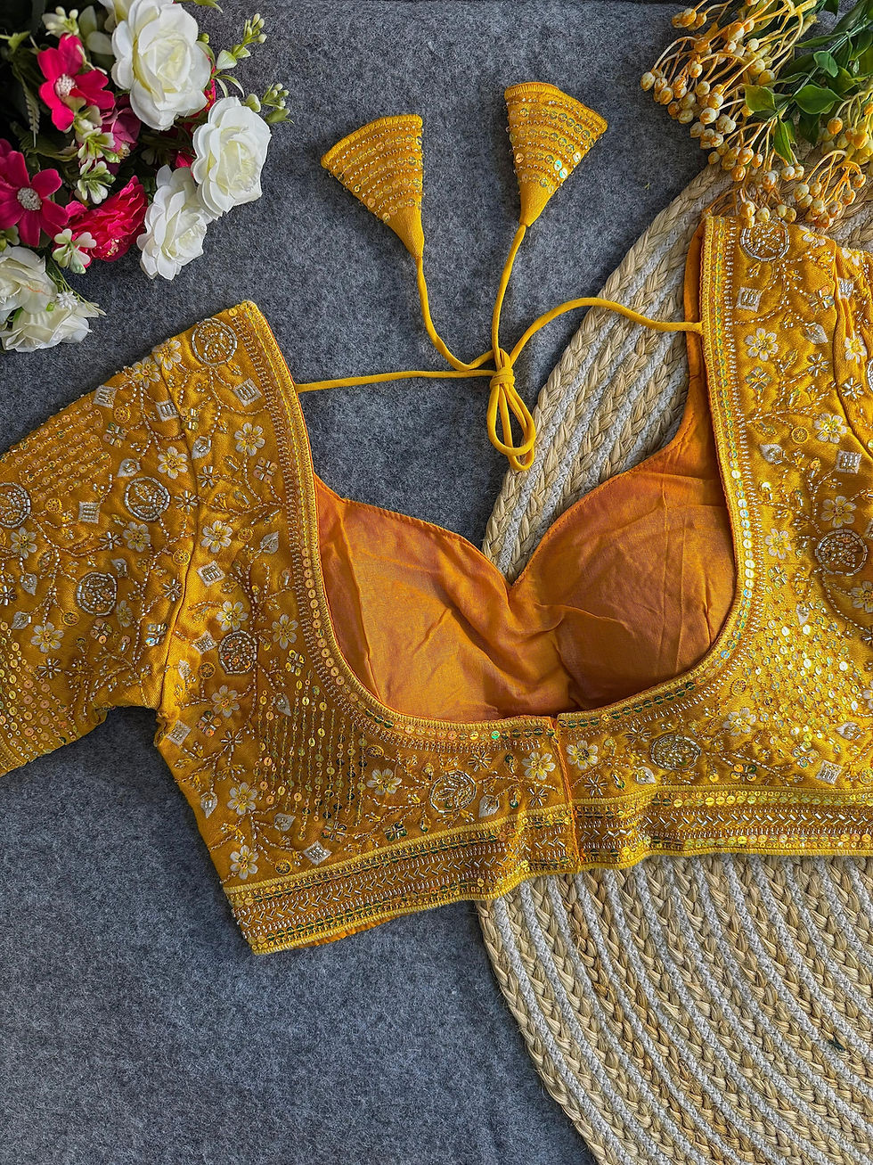 Thumbnail: Designer All Over Hand Embroidered Stylish Blouses by TST