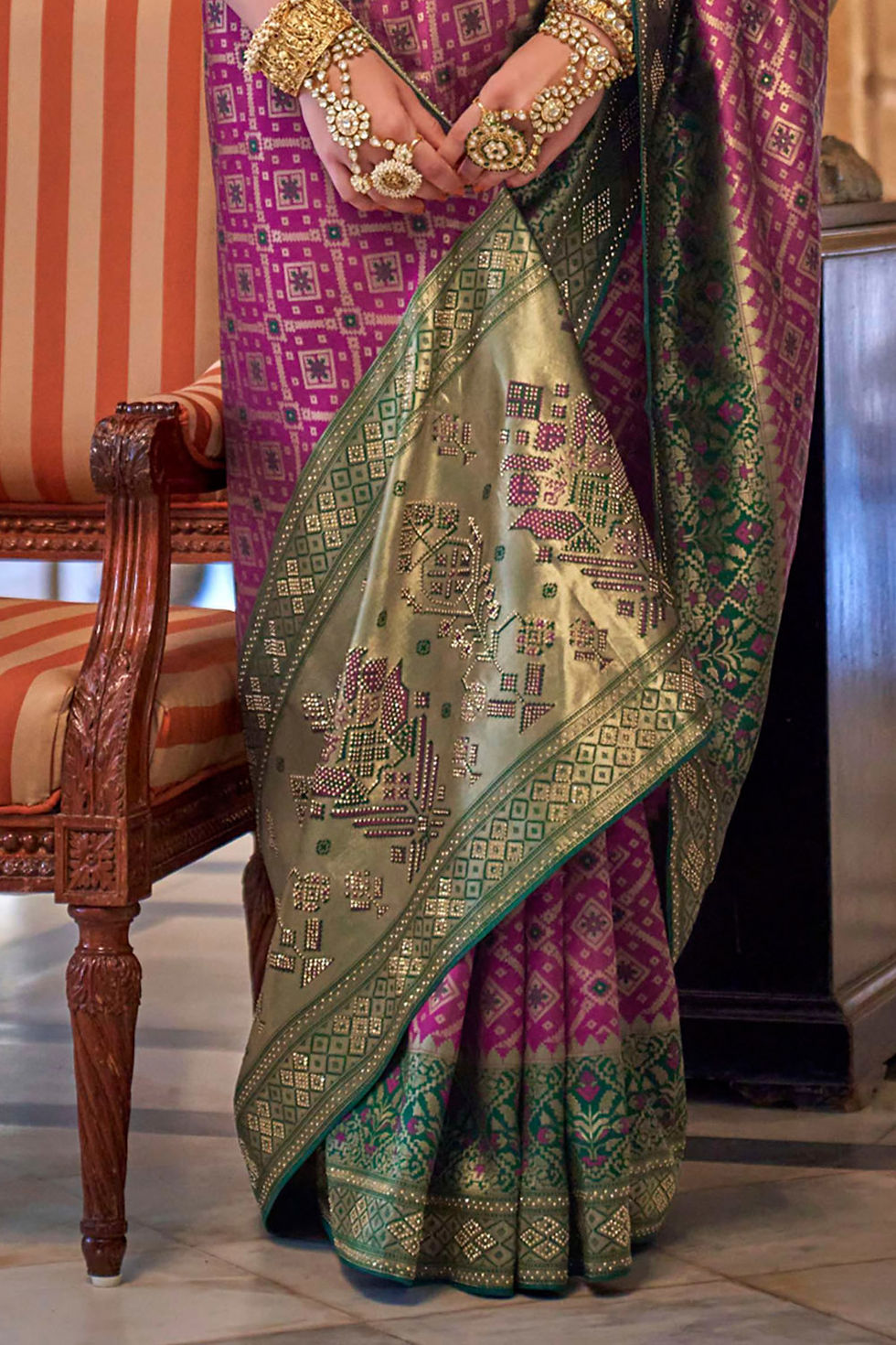 Thumbnail: Bridal Sarees, Party Wear, Bollywood, Kanjivaram Saree, Net, Lehenga, Printed, Half Sarees, Chikankari, Bandhani, Georgette,