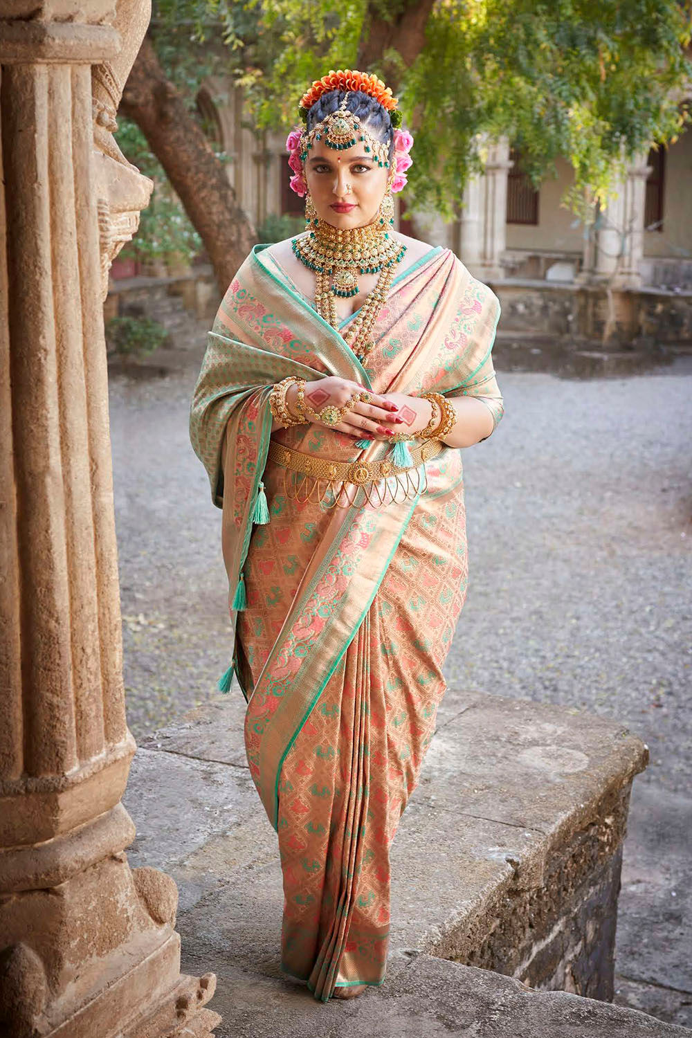 Bridal Sarees, Party Wear, Bollywood, Kanjivaram Saree, Net, Lehenga, Printed, Half Sarees, Chikankari, Bandhani, Georgette,