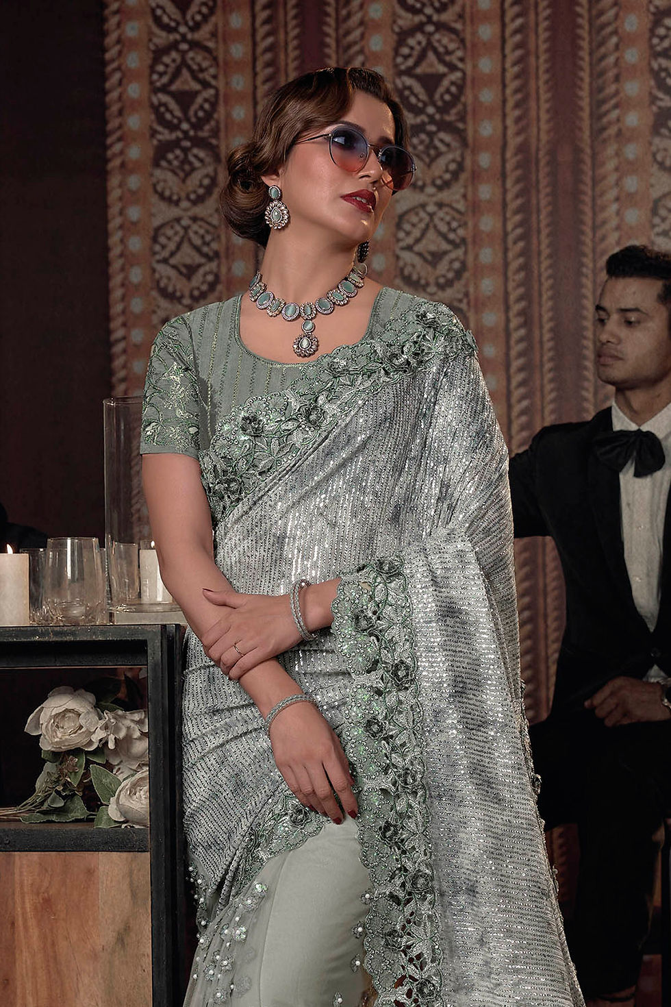 Bridal Sarees, Party Wear, Bollywood, Kanjivaram Saree, Net, Lehenga, Printed, Half Sarees, Chikankari, Bandhani, Georgette,