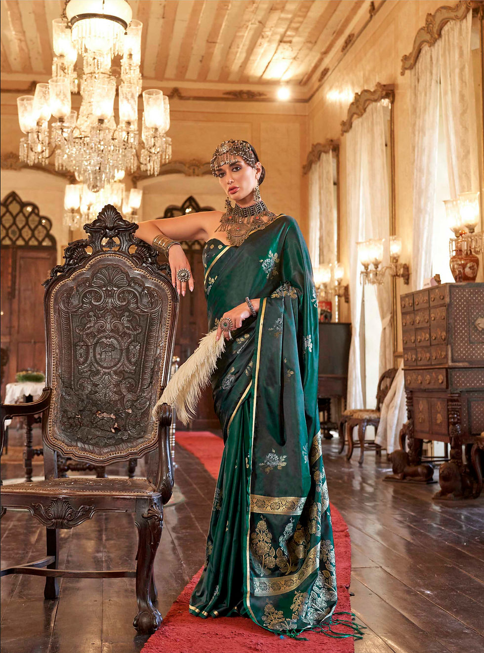 Thumbnail: Bridal Sarees, Party Wear, Bollywood, Kanjivaram Saree, Net, Lehenga, Printed, Half Sarees, Chikankari, Bandhani, Georgette,