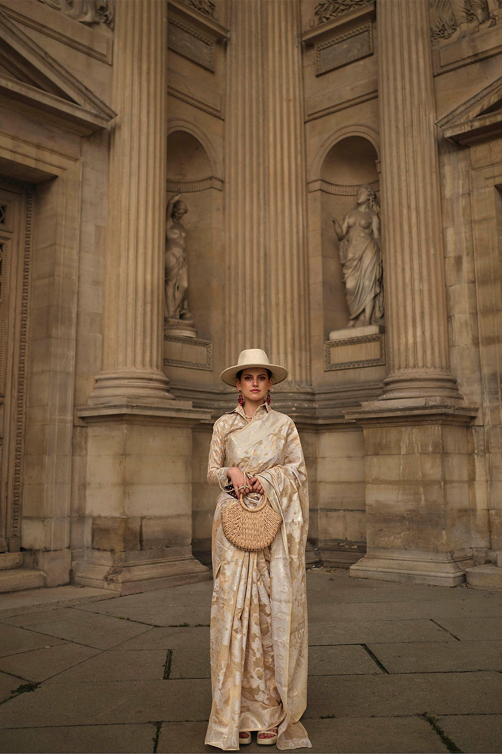 Thumbnail: Bridal Sarees, Party Wear, Bollywood, Kanjivaram Saree, Net, Lehenga, Printed, Half Sarees, Chikankari, Bandhani, Georgette,