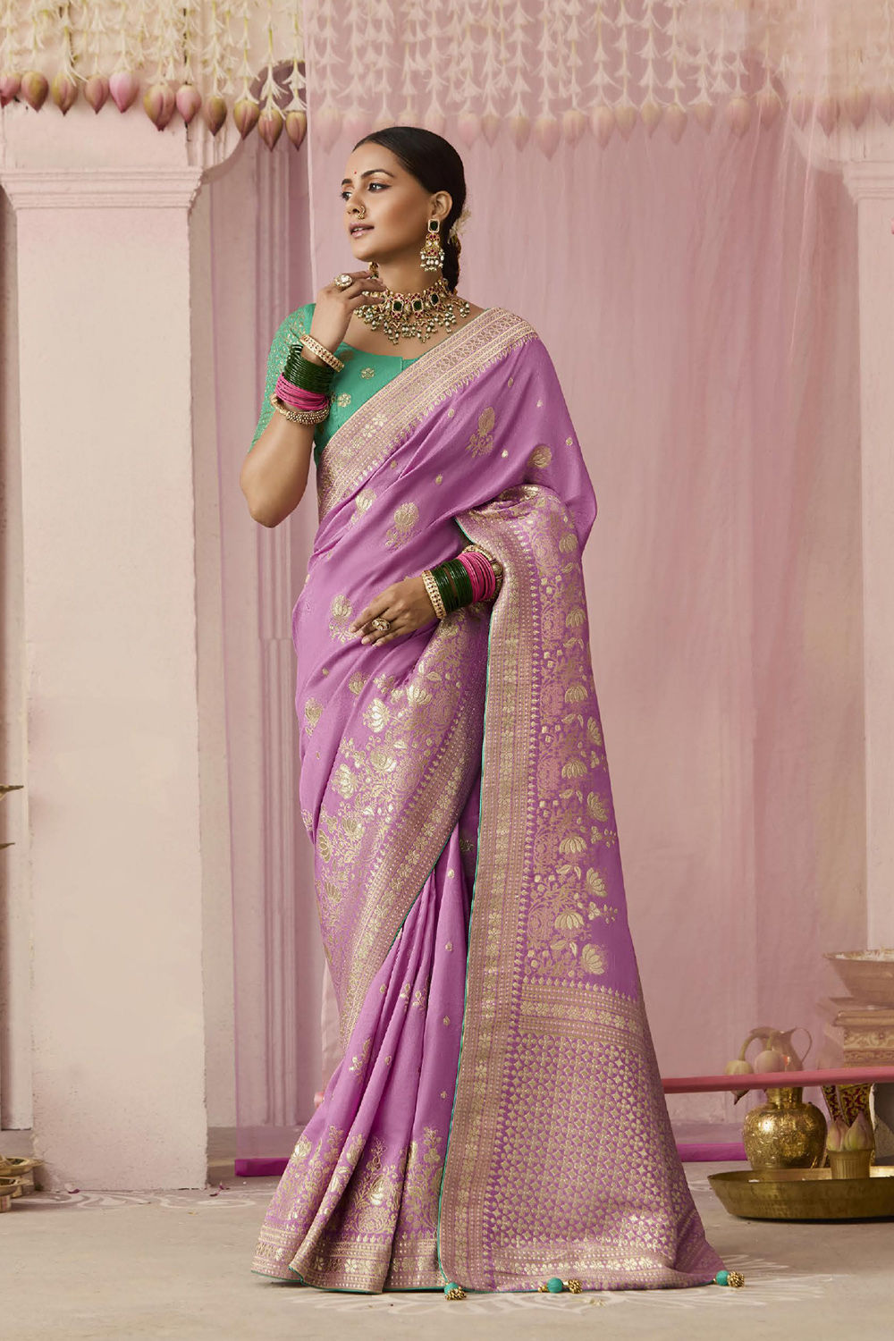 Bridal Sarees, Party Wear, Bollywood, Kanjivaram Saree, Net, Lehenga, Printed, Half Sarees, Chikankari, Bandhani, Georgette,