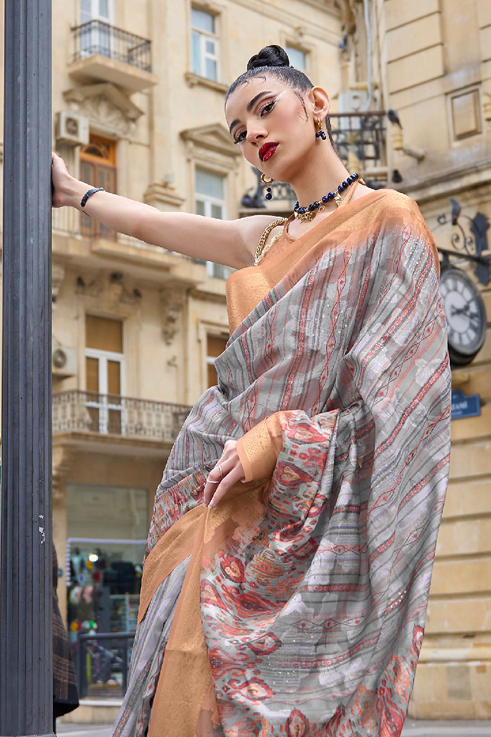 Thumbnail: Bridal Sarees, Party Wear, Bollywood, Kanjivaram Saree, Net, Lehenga, Printed, Half Sarees, Chikankari, Bandhani, Georgette,