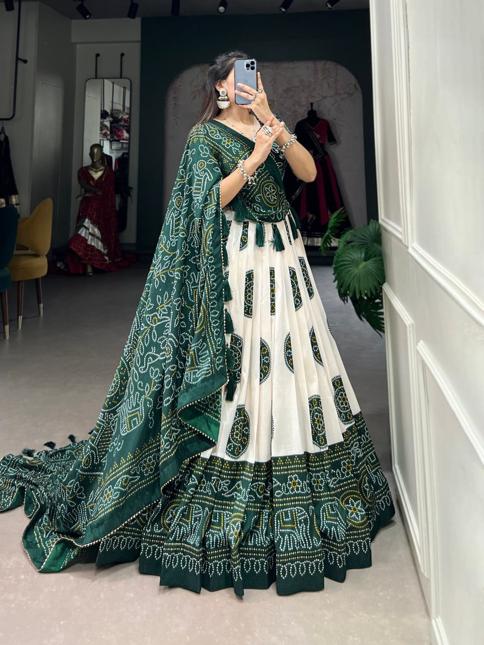 Thumbnail: Bridal Sarees, Party Wear, Bollywood, Kanjivaram Saree, Net, Lehenga, Printed, Half Sarees, Chikankari, Bandhani, Georgette,