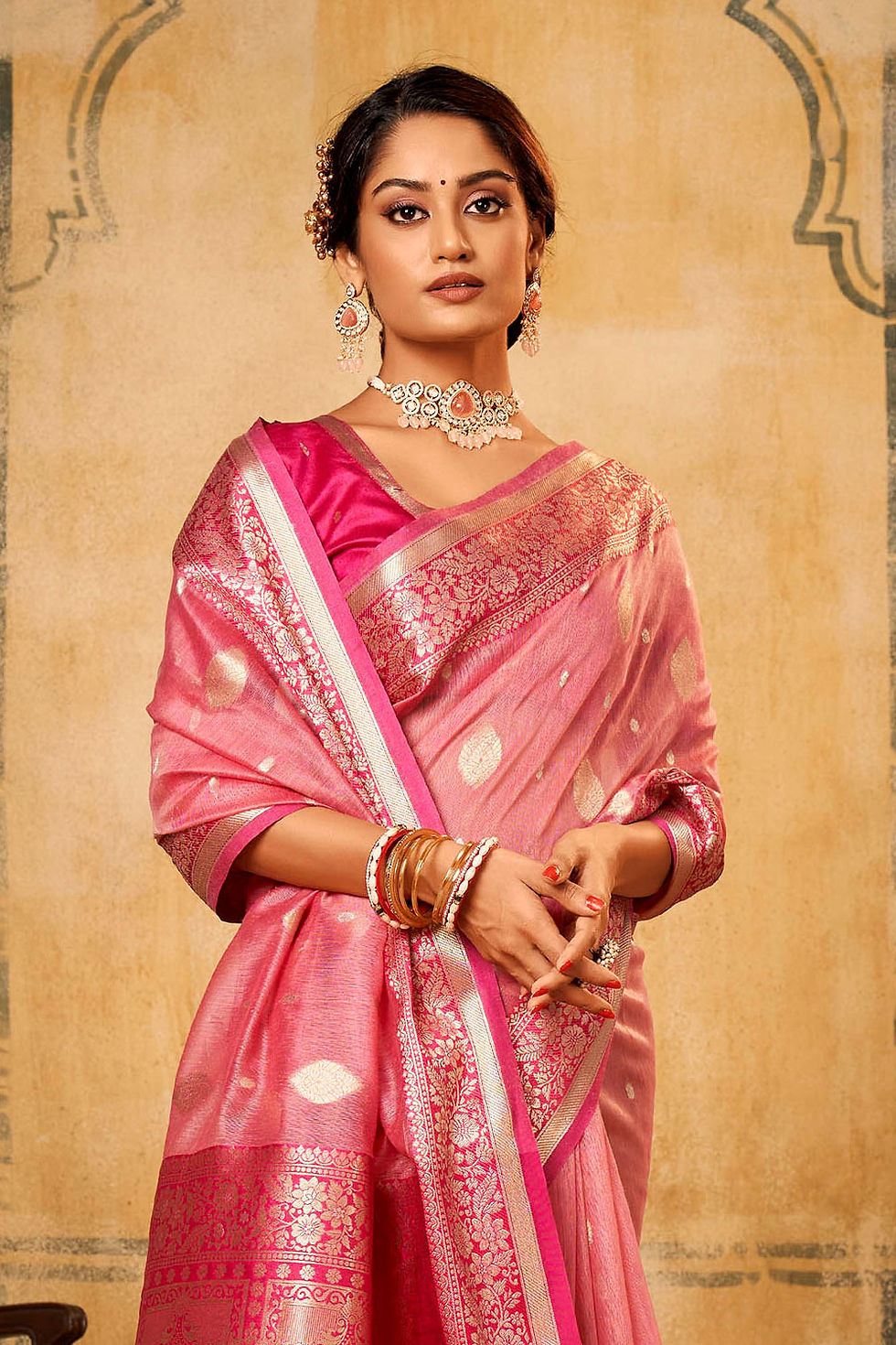 Thumbnail: Latest Designer Saree for Women, Paithani Saree, Linen Saree, Kashmiri Sarees, Saree Blouse, Sarees for Indian Weddings, Red