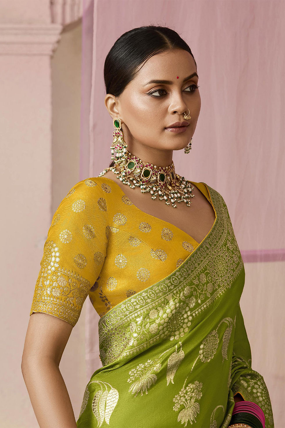 Thumbnail: Bridal Sarees, Party Wear, Bollywood, Kanjivaram Saree, Net, Lehenga, Printed, Half Sarees, Chikankari, Bandhani, Georgette,