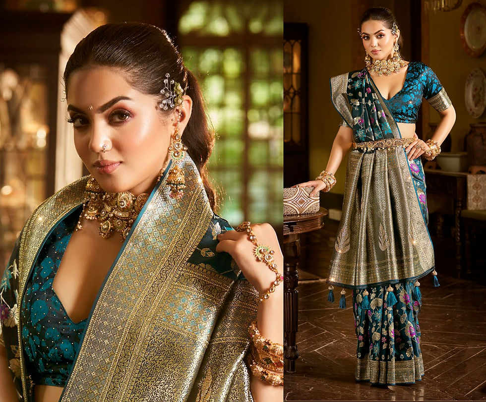 Thumbnail: Bridal Sarees, Party Wear, Bollywood, Kanjivaram Saree, Net, Lehenga, Printed, Half Sarees, Chikankari, Bandhani, Georgette,