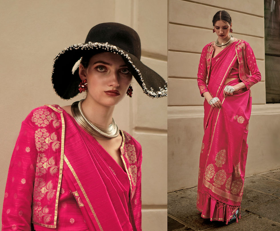 Thumbnail: Bridal Sarees, Party Wear, Bollywood, Kanjivaram Saree, Net, Lehenga, Printed, Half Sarees, Chikankari, Bandhani, Georgette,