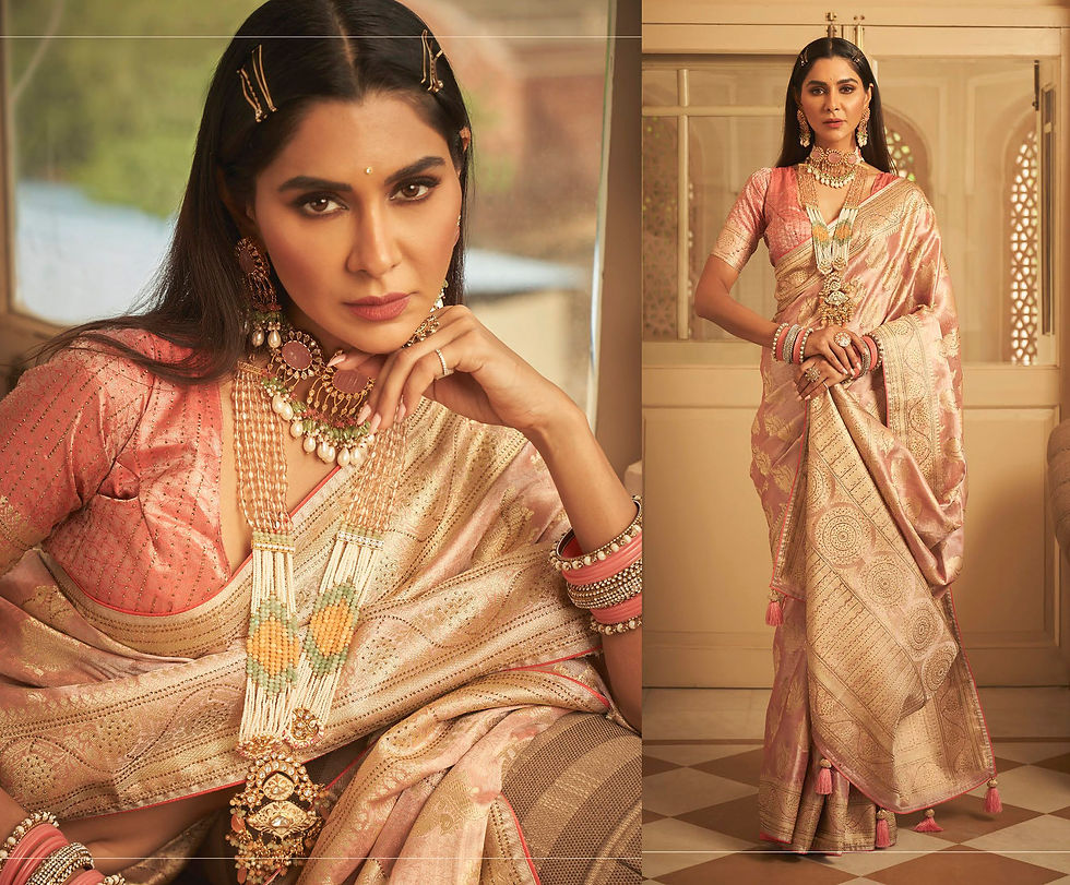 Thumbnail: Bridal Kanjivaram Silk Saree, Latest Kanjivaram Silk Saree, Traditional Kanjivarm Saree, Designer Kanjivaram Silk Saree