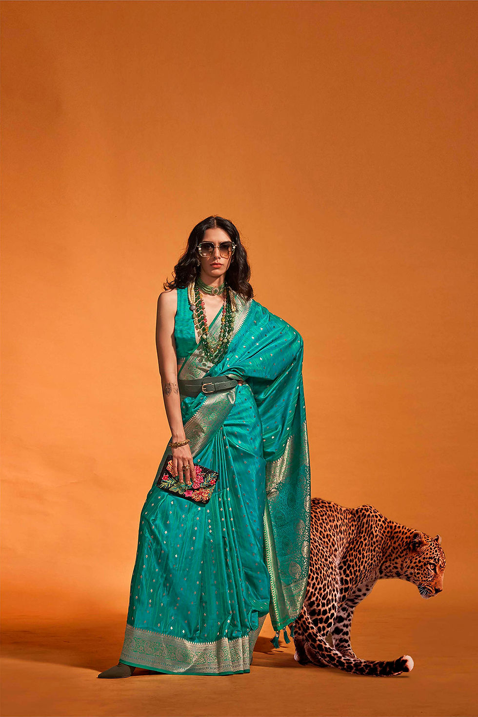 Thumbnail: Bridal Sarees, Party Wear, Bollywood, Kanjivaram Saree, Net, Lehenga, Printed, Half Sarees, Chikankari, Bandhani, Georgette,
