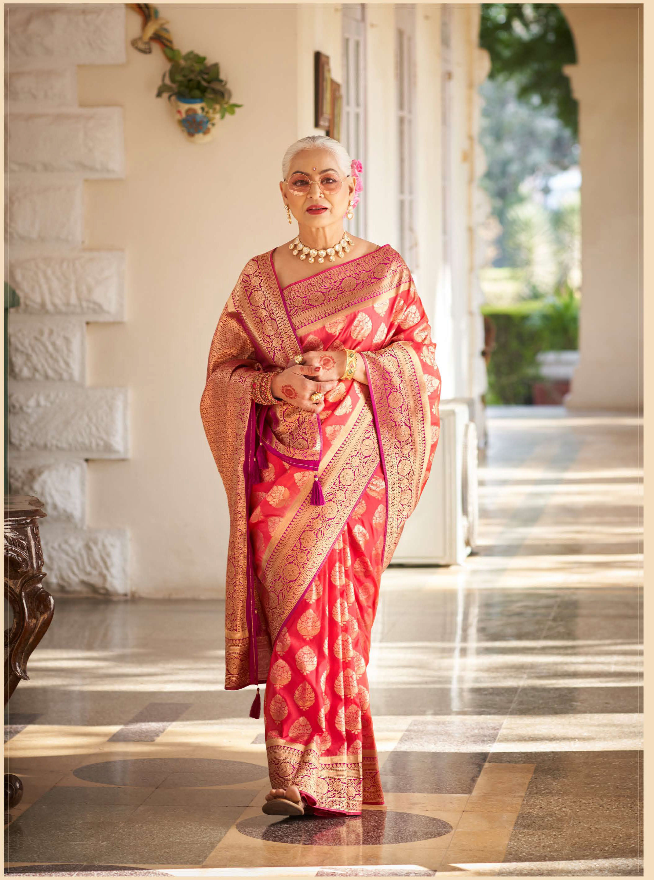 Pure Banarasi Silk Saree, Bridal Saree, Kashmiri Saree, Heavy Bridal Banarasi Butti, Kanjivarm Bordered, Kashmiri, Paithani