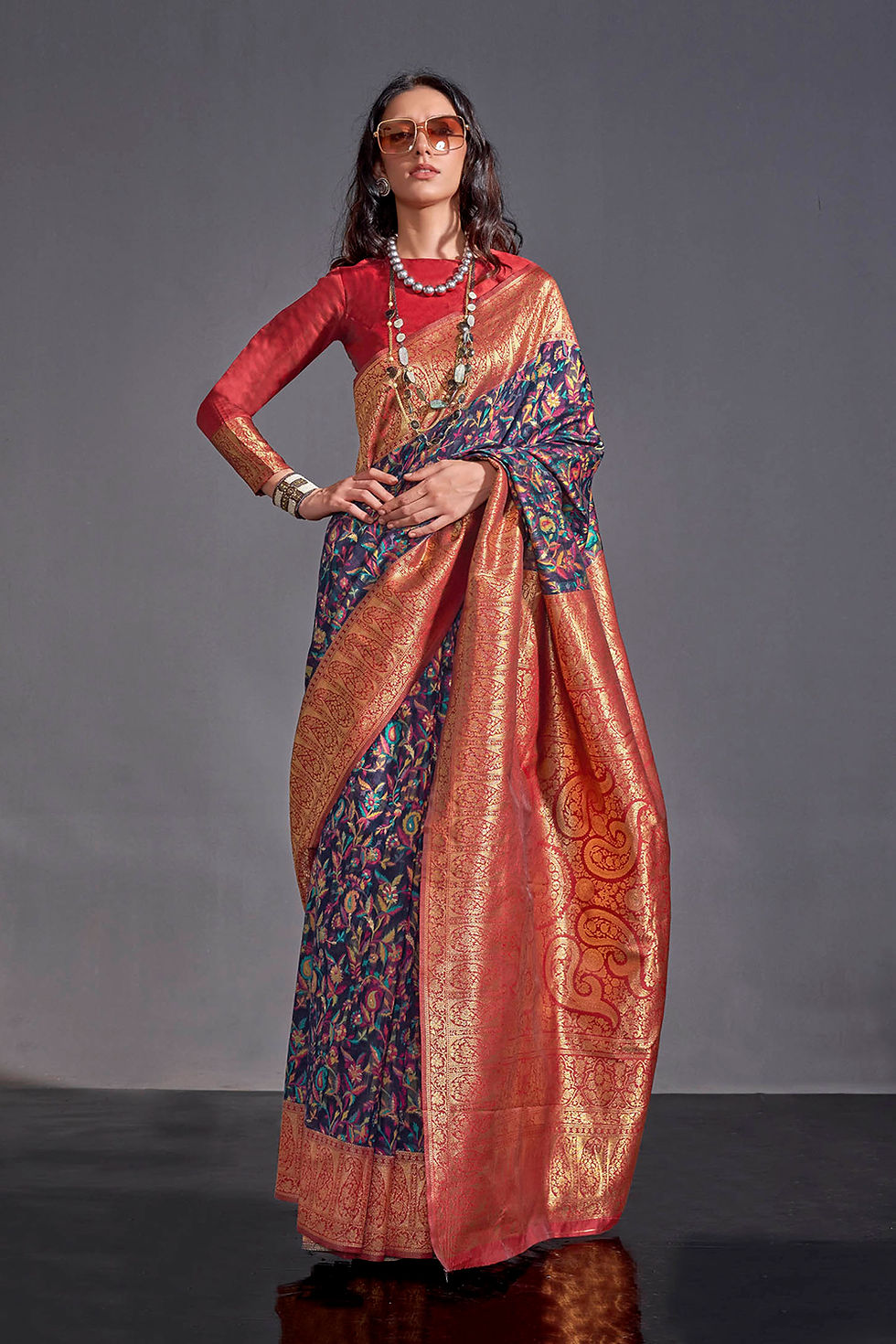 Kalamkari Silk Sarees, Designer Kalamkari Saree, Sari, Sarees for Women, Wedding Saree, Ready to Wear Sarees, Sari Gift
