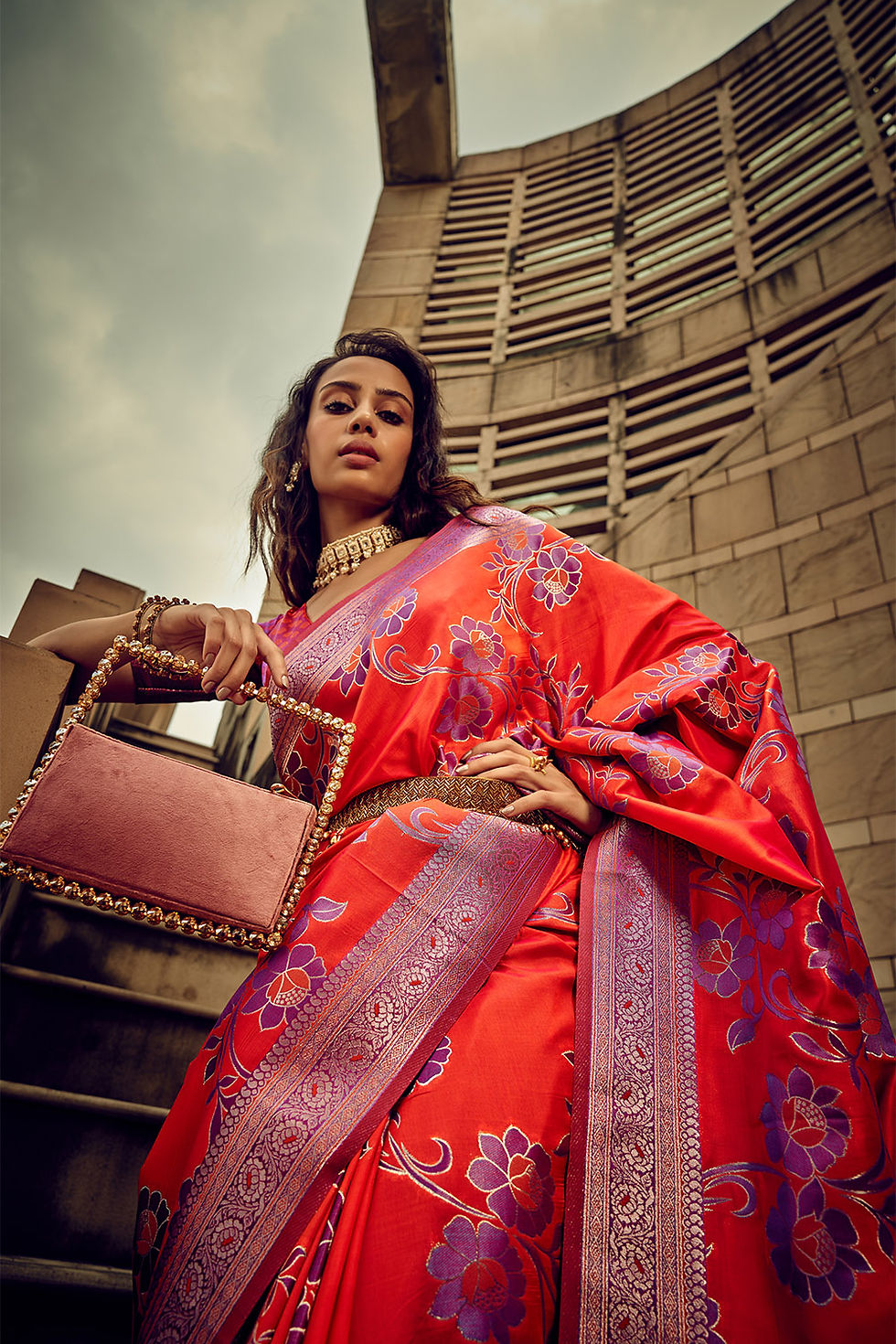 Thumbnail: Bridal Sarees, Party Wear, Bollywood, Kanjivaram Saree, Net, Lehenga, Printed, Half Sarees, Chikankari, Bandhani, Georgette,