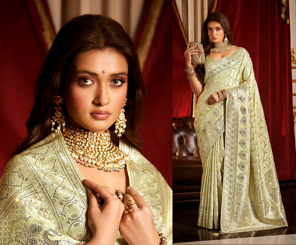 Thumbnail: Bridal Sarees, Party Wear, Bollywood, Kanjivaram Saree, Net, Lehenga, Printed, Half Sarees, Chikankari, Bandhani, Georgette,