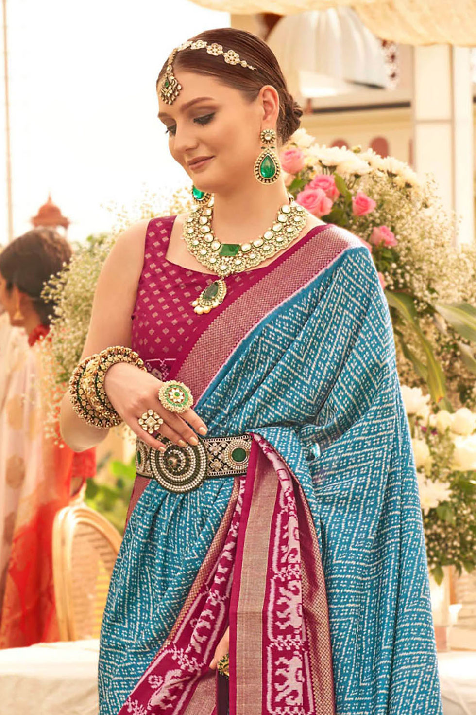 Thumbnail: Bridal Sarees, Party Wear, Bollywood, Kanjivaram Saree, Net, Lehenga, Printed, Half Sarees, Chikankari, Bandhani, Georgette,