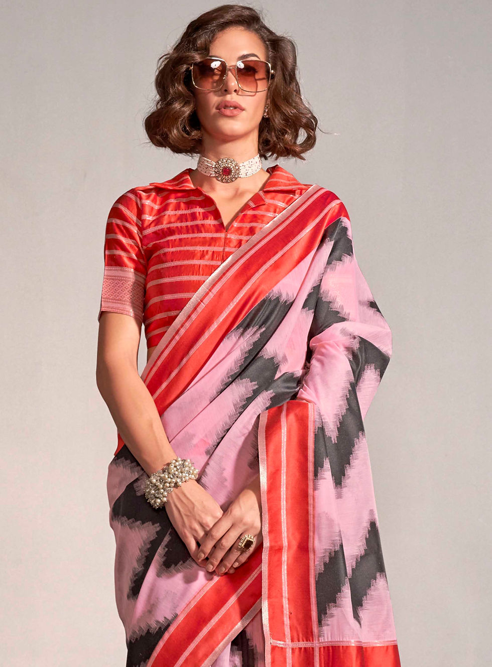 Thumbnail: Bridal Sarees, Party Wear, Bollywood, Kanjivaram Saree, Net, Lehenga, Printed, Half Sarees, Chikankari, Bandhani, Georgette,