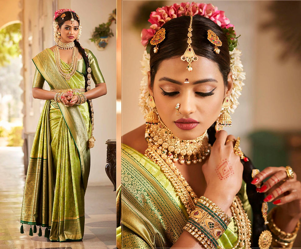 Thumbnail: Bridal Sarees, Party Wear, Bollywood, Kanjivaram Saree, Net, Lehenga, Printed, Half Sarees, Chikankari, Bandhani, Georgette,