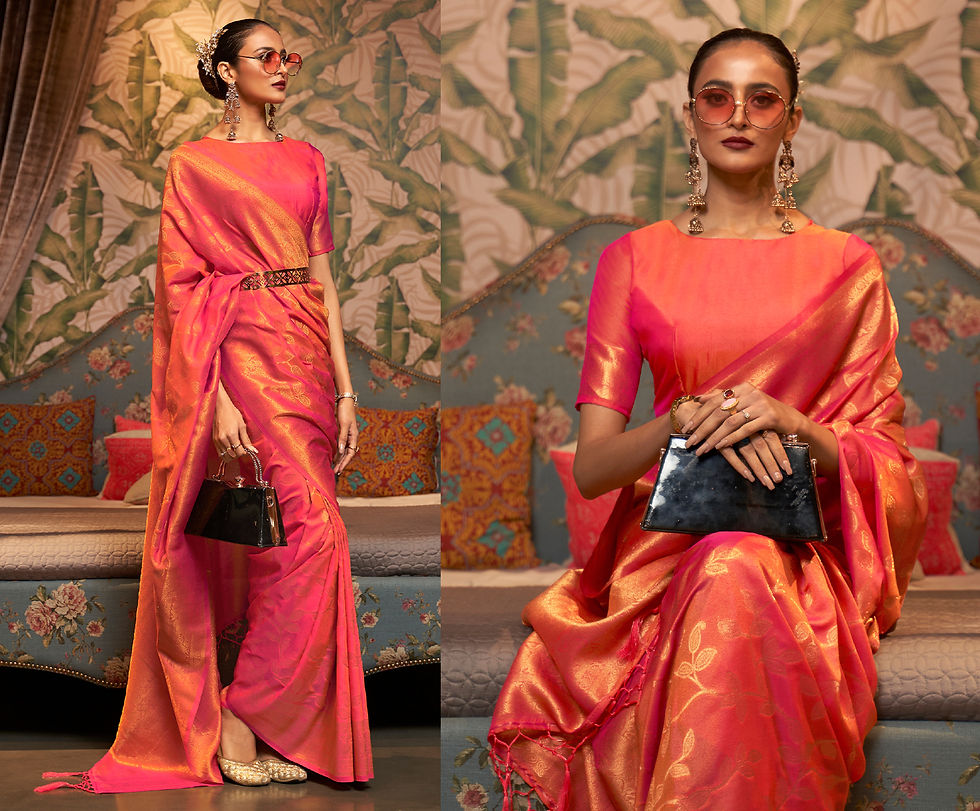 Thumbnail: Bridal Sarees, Party Wear, Bollywood, Kanjivaram Saree, Net, Lehenga, Printed, Half Sarees, Chikankari, Bandhani, Georgette,