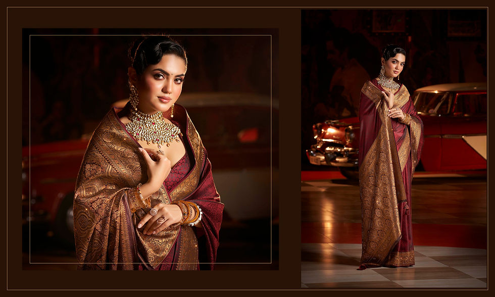 Thumbnail: Bridal Sarees, Party Wear, Bollywood, Kanjivaram Saree, Net, Lehenga, Printed, Half Sarees, Chikankari, Bandhani, Georgette,