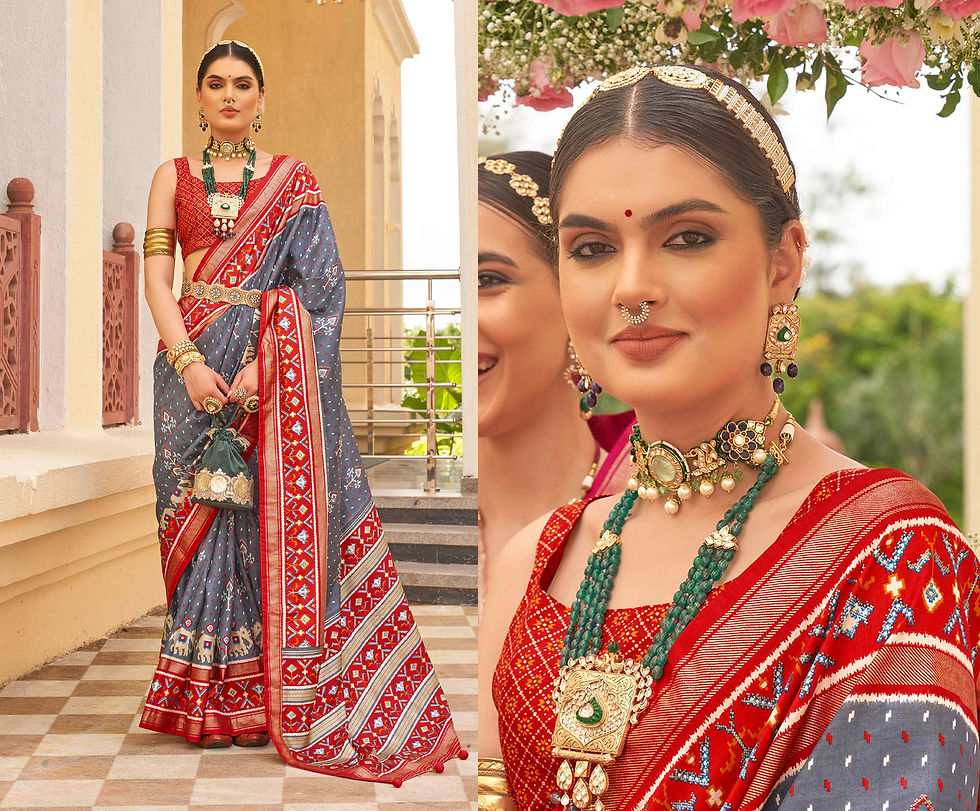 Thumbnail: Latest Designer Saree for Women, Paithani Saree, Linen Saree, Kashmiri Sarees, Saree Blouse, Sarees for Indian Weddings, Red