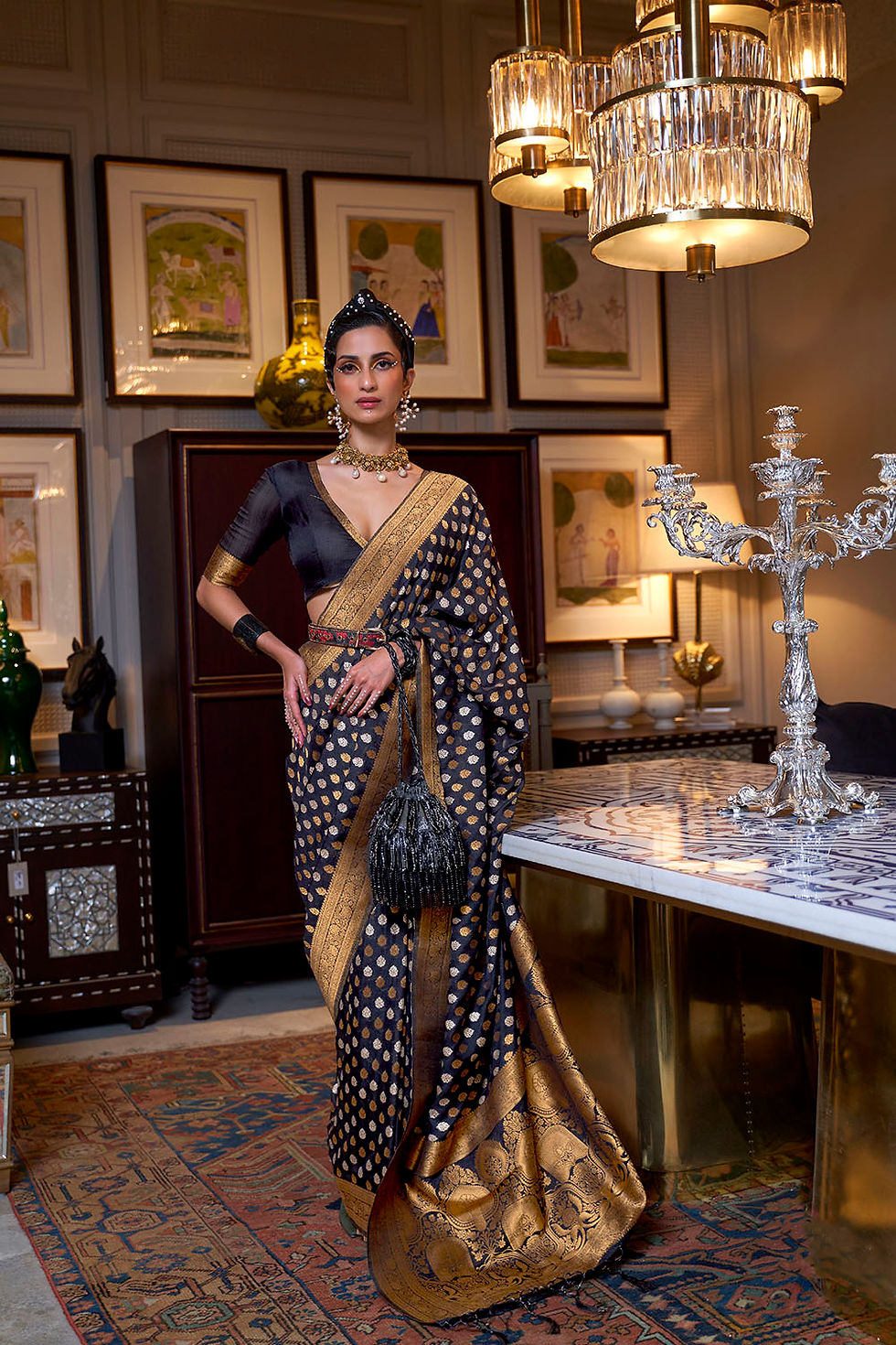 Thumbnail: Bridal Sarees, Party Wear, Bollywood, Kanjivaram Saree, Net, Lehenga, Printed, Half Sarees, Chikankari, Bandhani, Georgette,