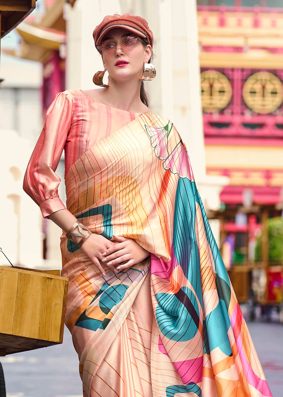 Thumbnail: Bridal Sarees, Party Wear, Bollywood, Kanjivaram Saree, Net, Lehenga, Printed, Half Sarees, Chikankari, Bandhani, Georgette,