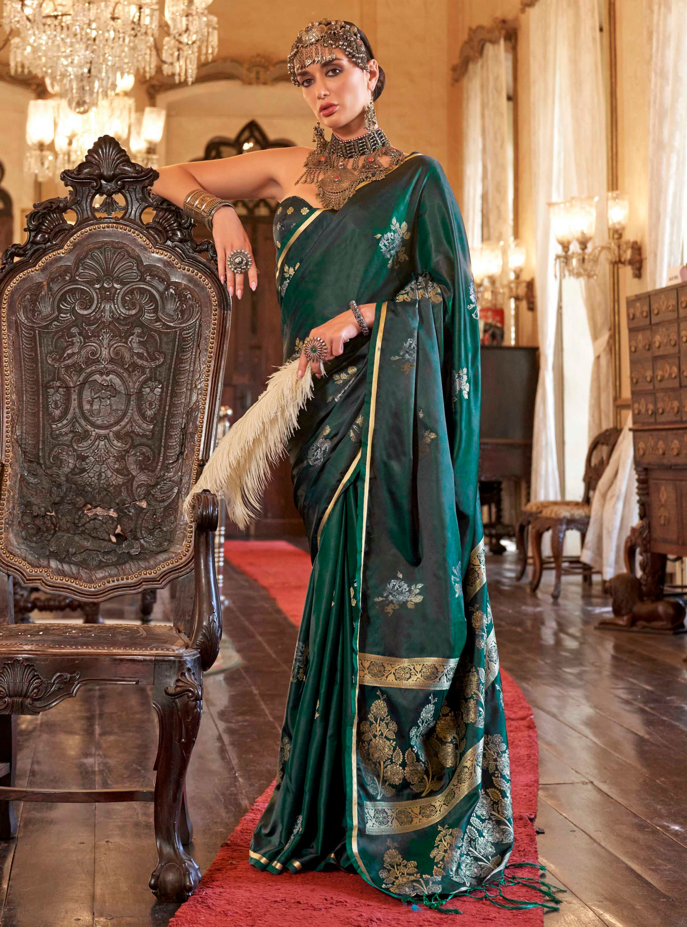 Bridal Sarees, Party Wear, Bollywood, Kanjivaram Saree, Net, Lehenga, Printed, Half Sarees, Chikankari, Bandhani, Georgette,