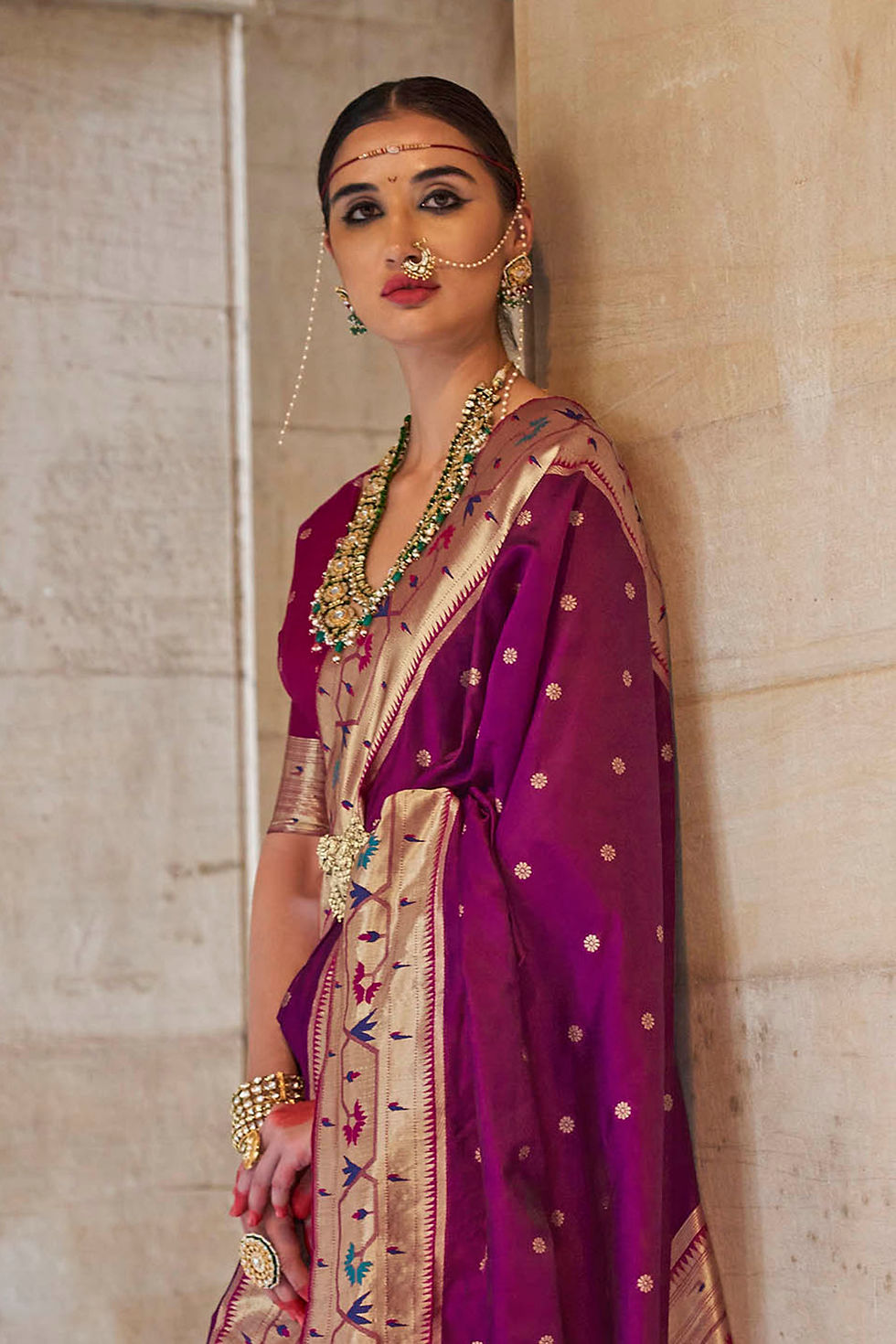 Thumbnail: Bridal Sarees, Party Wear, Bollywood, Kanjivaram Saree, Net, Lehenga, Printed, Half Sarees, Chikankari, Bandhani, Georgette,