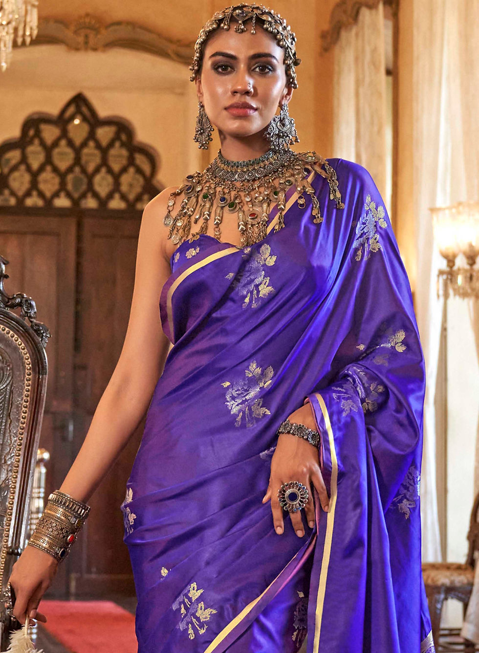 Thumbnail: Bridal Sarees, Party Wear, Bollywood, Kanjivaram Saree, Net, Lehenga, Printed, Half Sarees, Chikankari, Bandhani, Georgette,