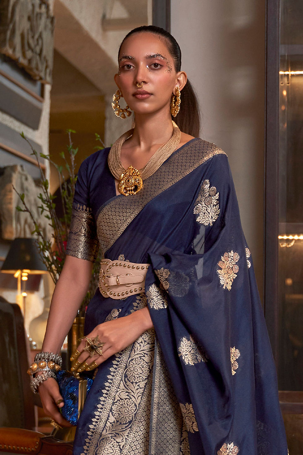 Thumbnail: Bridal Sarees, Party Wear, Bollywood, Kanjivaram Saree, Net, Lehenga, Printed, Half Sarees, Chikankari, Bandhani, Georgette,