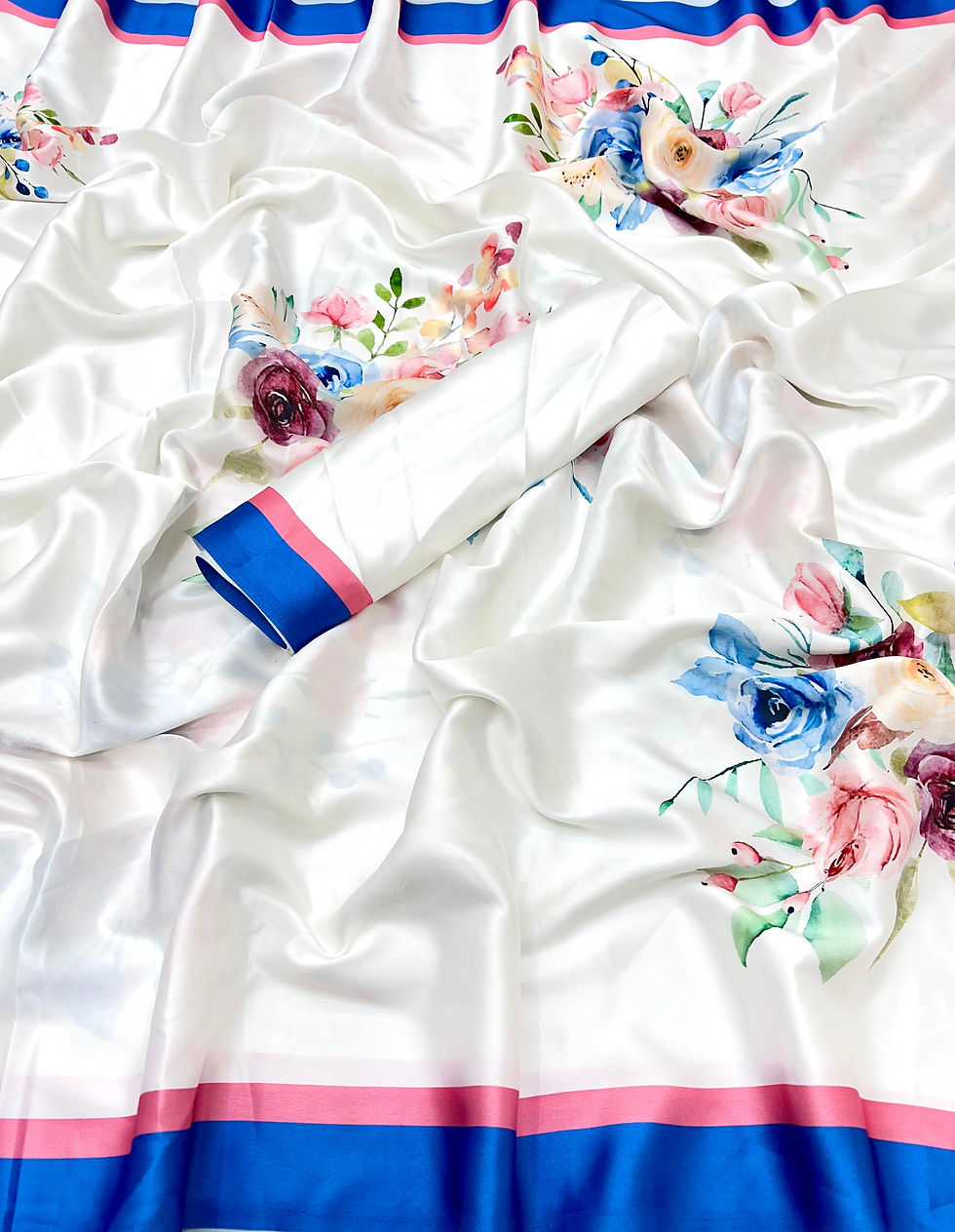 Thumbnail: Printed Silk Sarees, Designer Printed Saree, Sari, Sarees for Women, Wedding Saree, Ready to Wear Sarees, Sari Gift