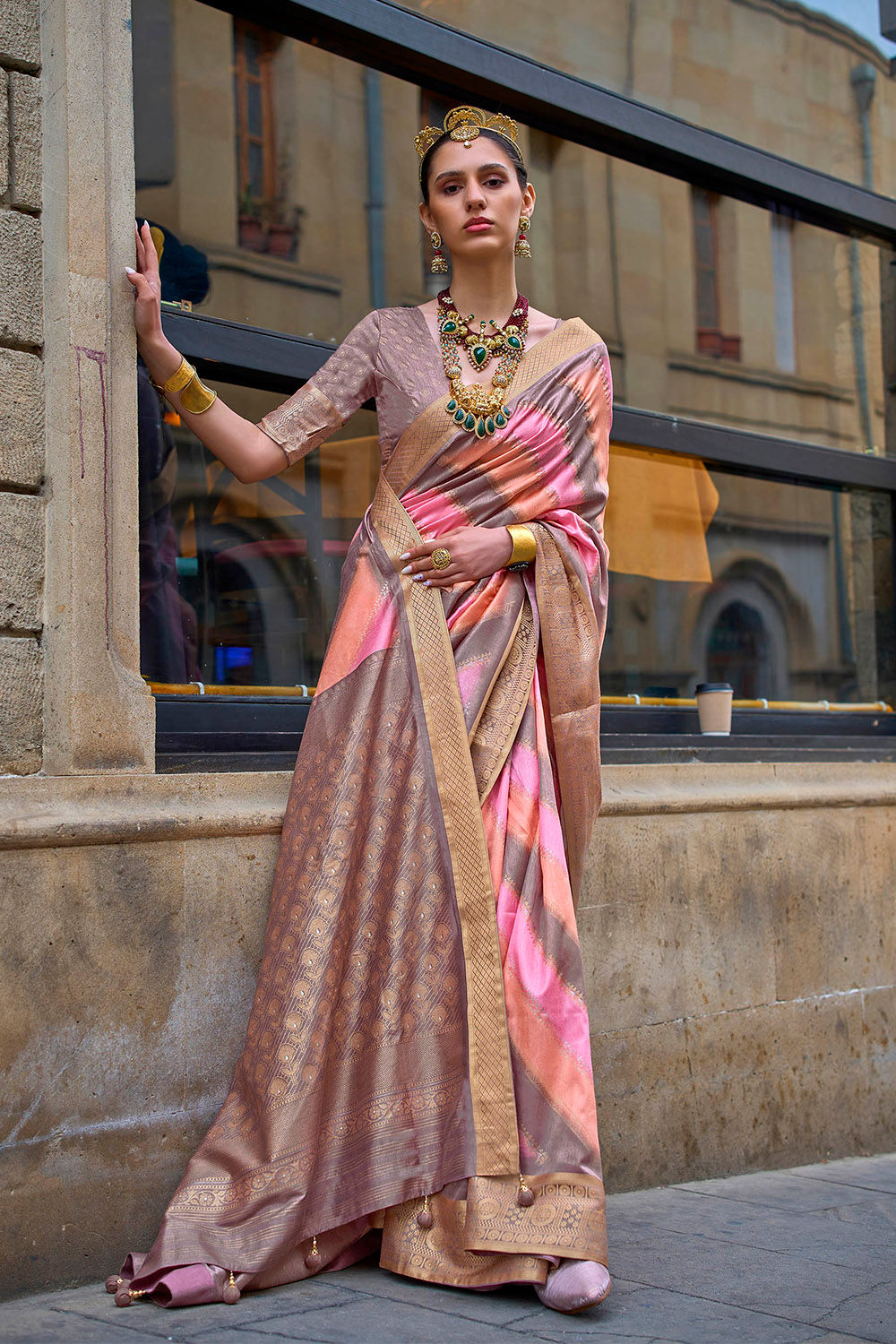 Bridal Sarees, Party Wear, Bollywood, Kanjivaram Saree, Net, Lehenga, Printed, Half Sarees, Chikankari, Bandhani, Georgette,