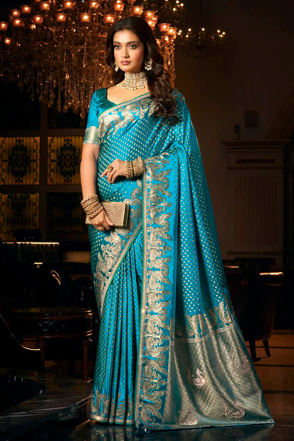 Bridal Sarees, Party Wear, Bollywood, Kanjivaram Saree, Net, Lehenga, Printed, Half Sarees, Chikankari, Bandhani, Georgette,