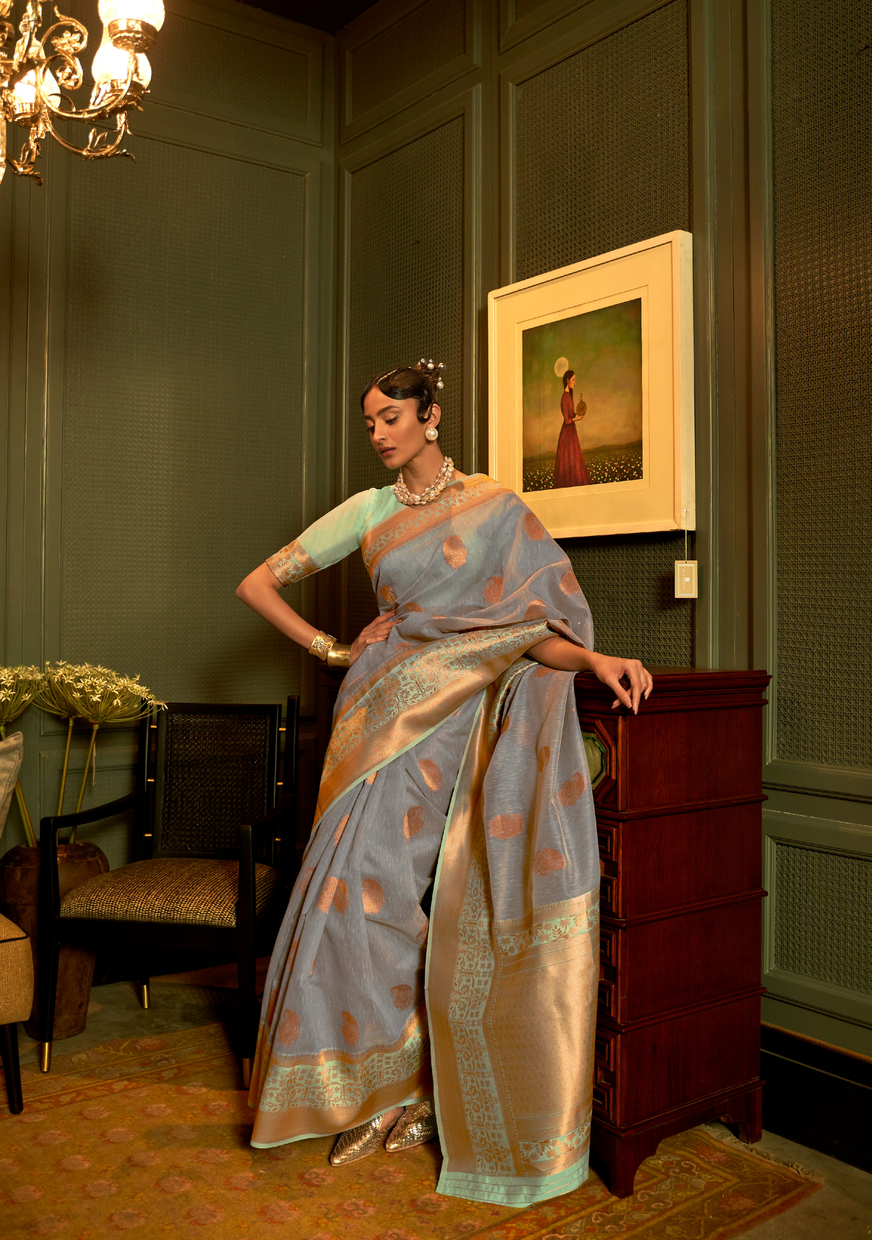 Bridal Sarees, Party Wear, Bollywood, Kanjivaram Saree, Net, Lehenga, Printed, Half Sarees, Chikankari, Bandhani, Georgette,